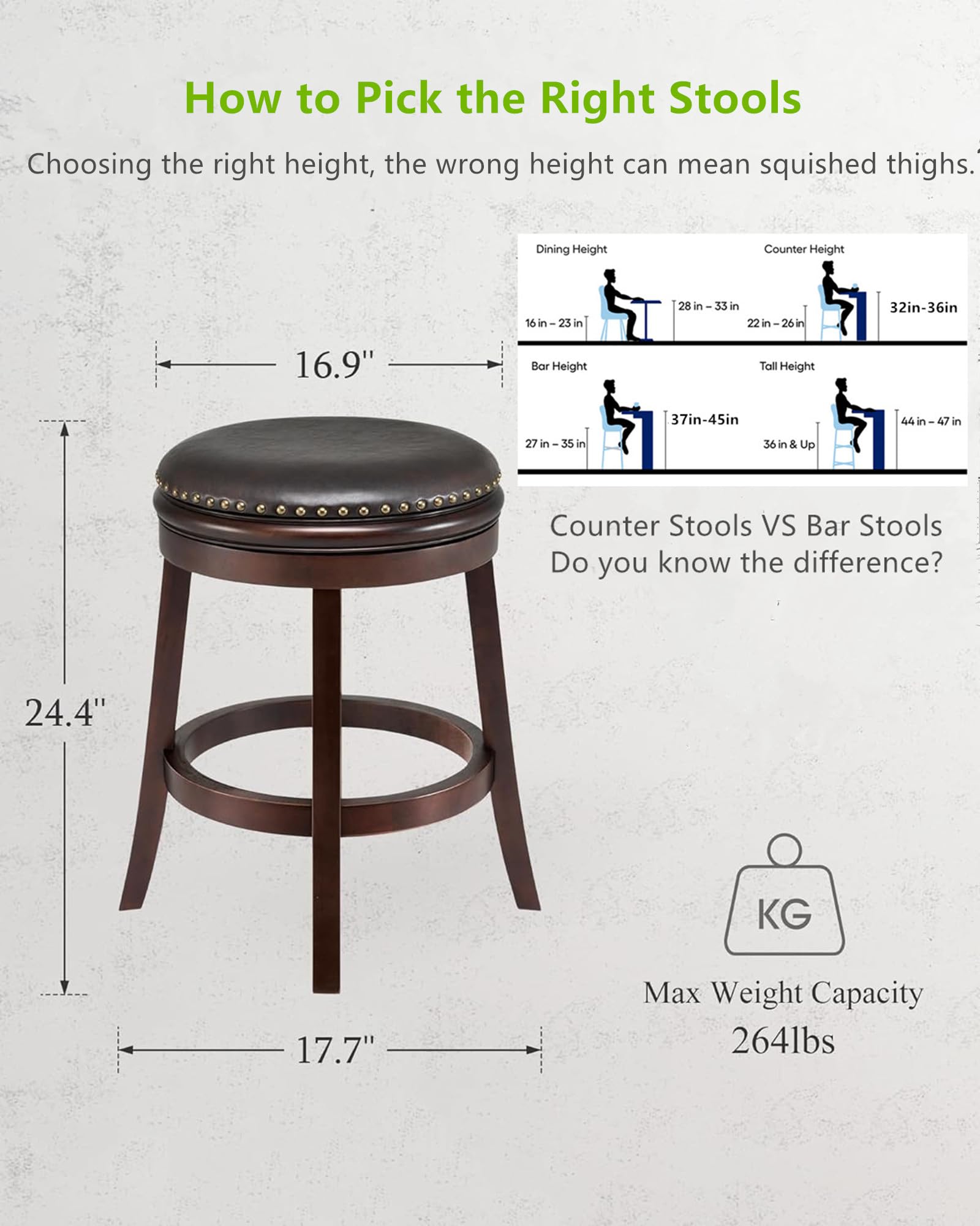 LTMATE LSA0036-WG25-2PC stools - View #2