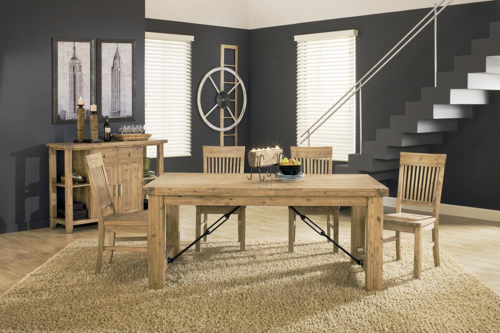 Modus International Autumn Rustic Solid Wood 7-Piece Dining Table