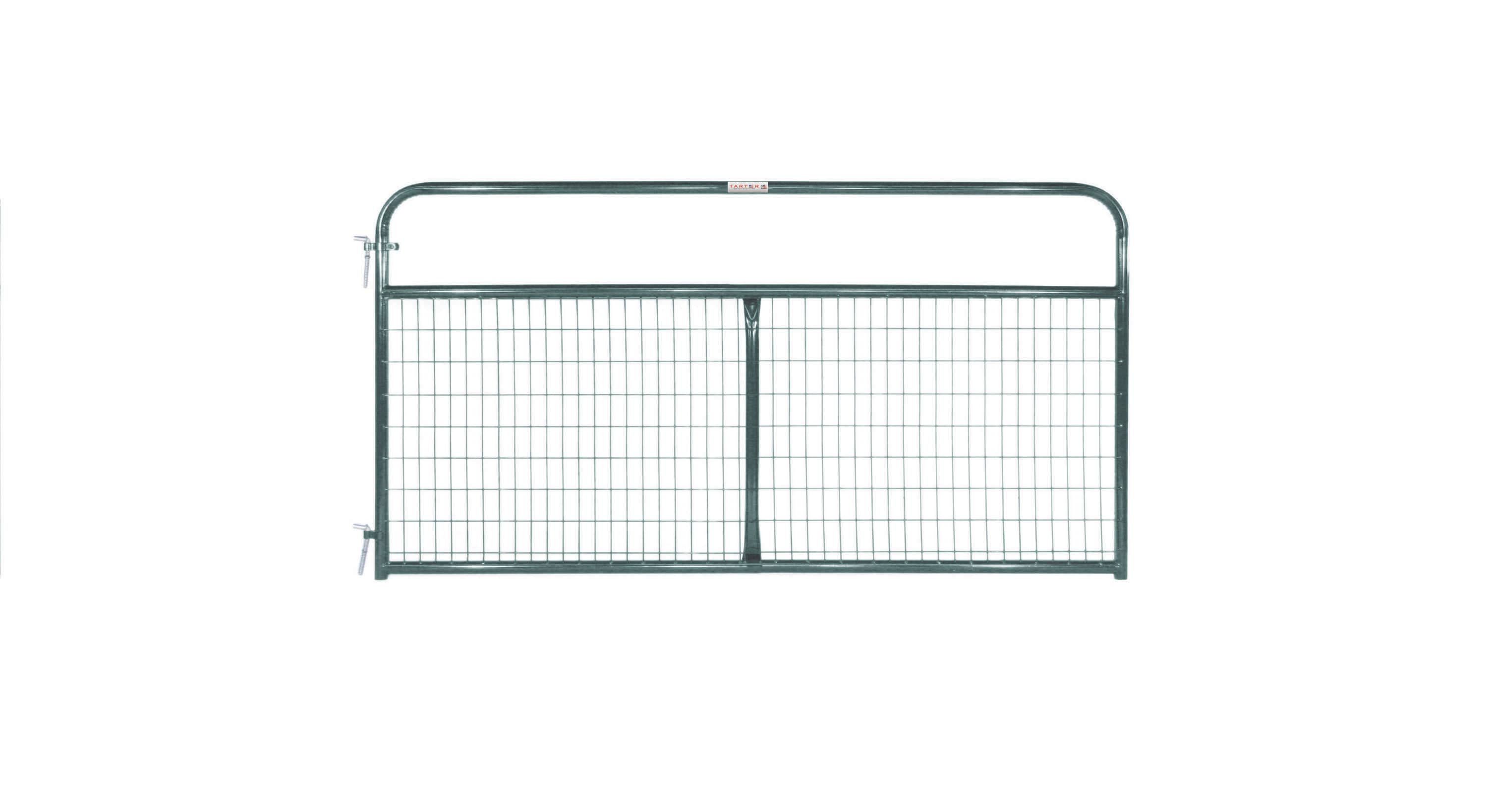 Tarter WFGG8 4-ft H x 8-ft W Green powder over e-coat Steel Farm Corral Fence gate