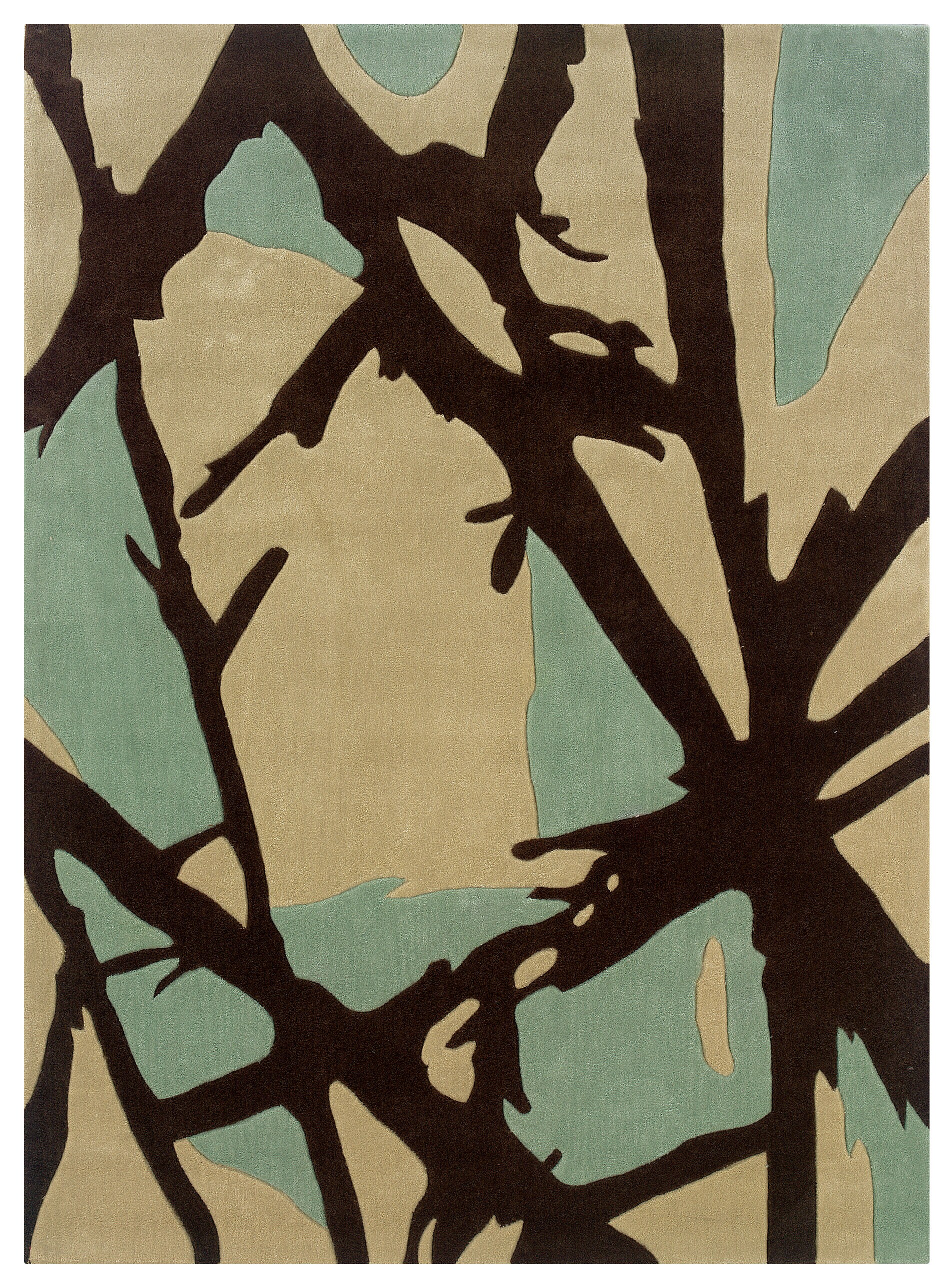 Linon RUG-TAD35181 Trio 8 X 10 (ft) Charcoal Indoor Geometric Area Rug