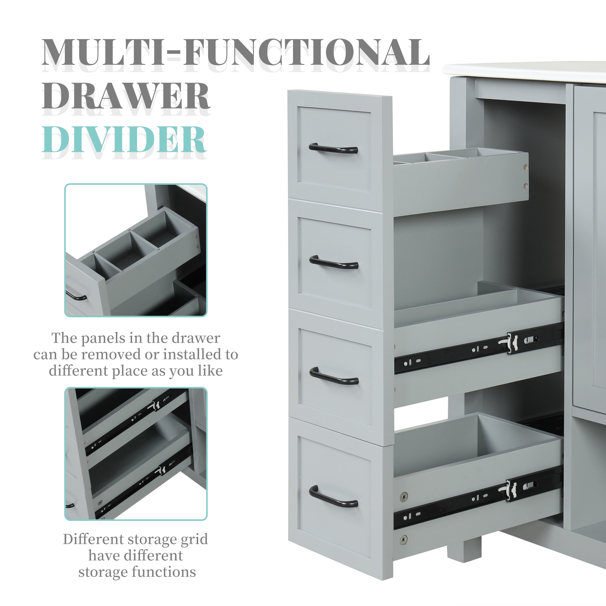 WELLFOR NIE-M5TP988 Bath-Vanity-Combo - View #5