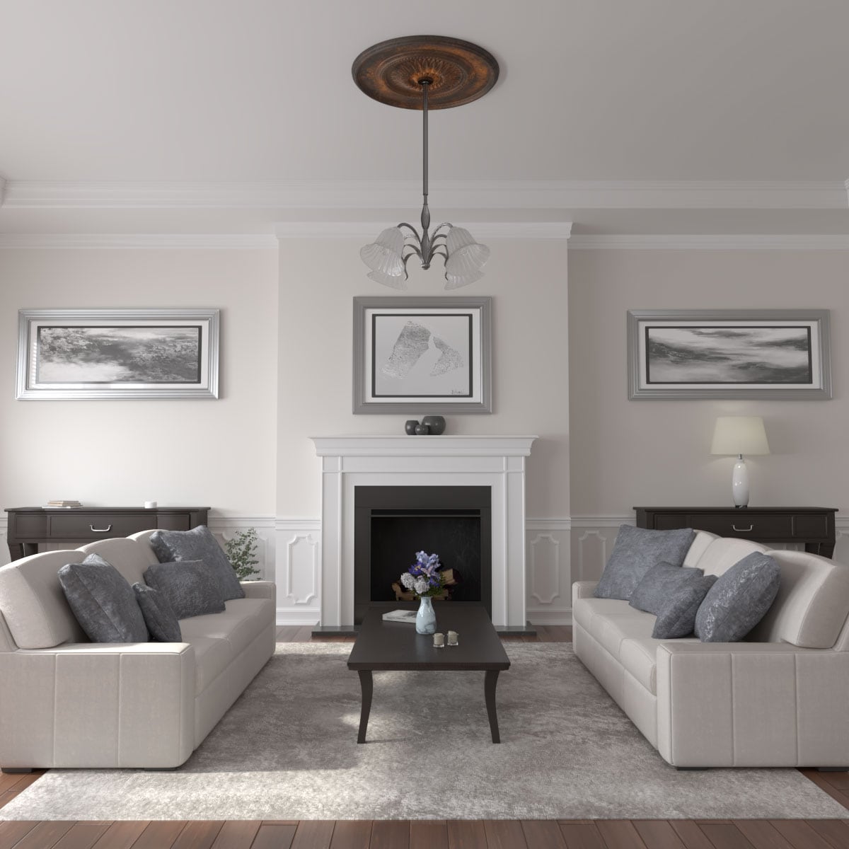 Ekena Millwork CM41FLRUS Ceiling-Medallions - View #4