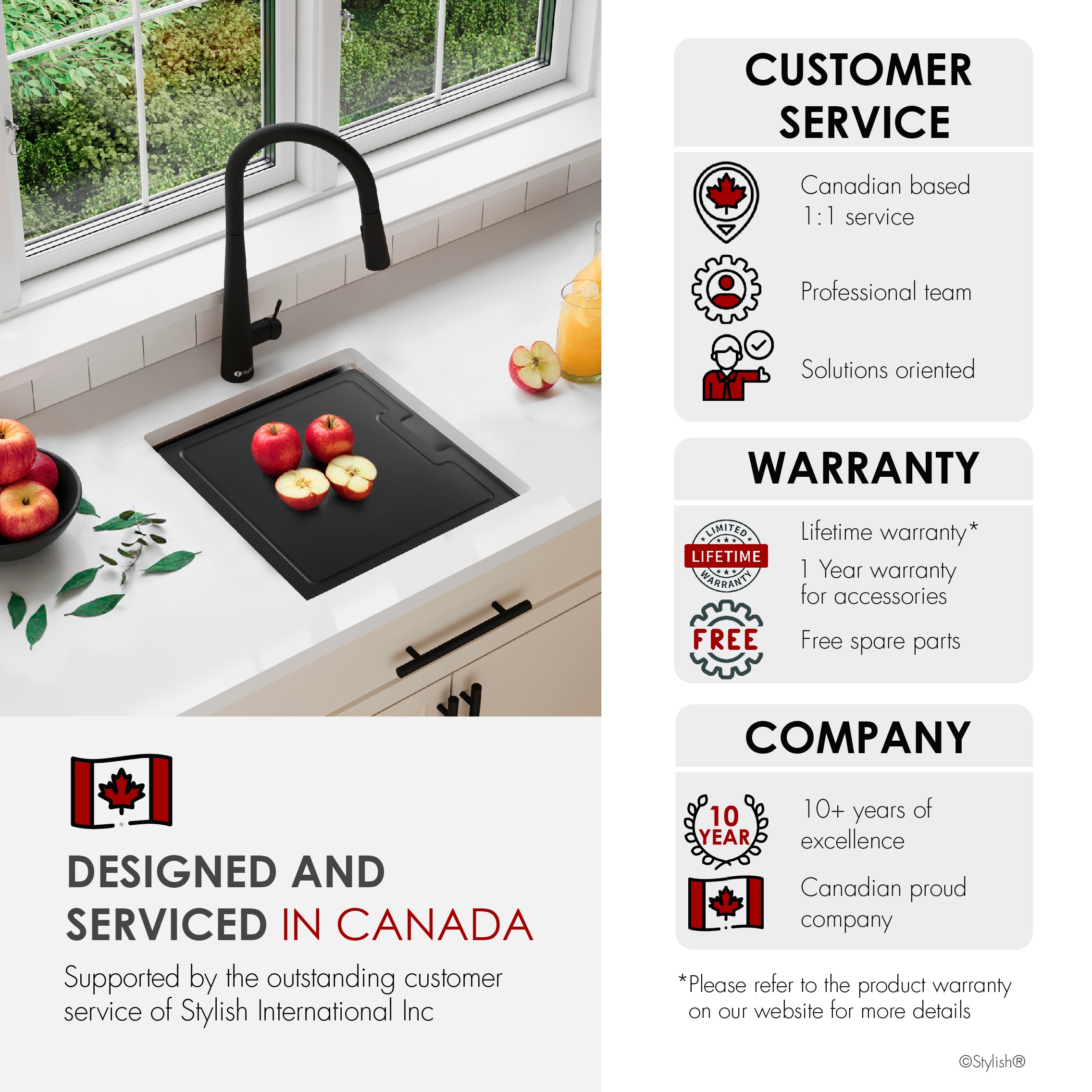 Stylish S-618WK Kitchen-Sinks - View #11