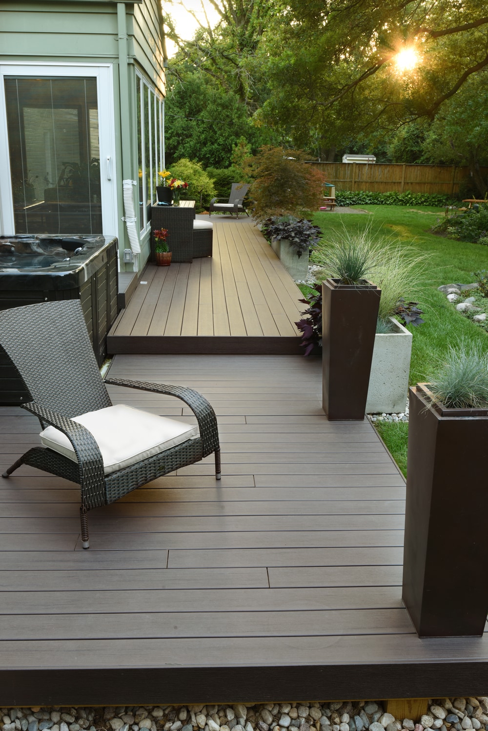 TimberTech Legacy 20ft Espresso Grooved Composite Deck Board in the