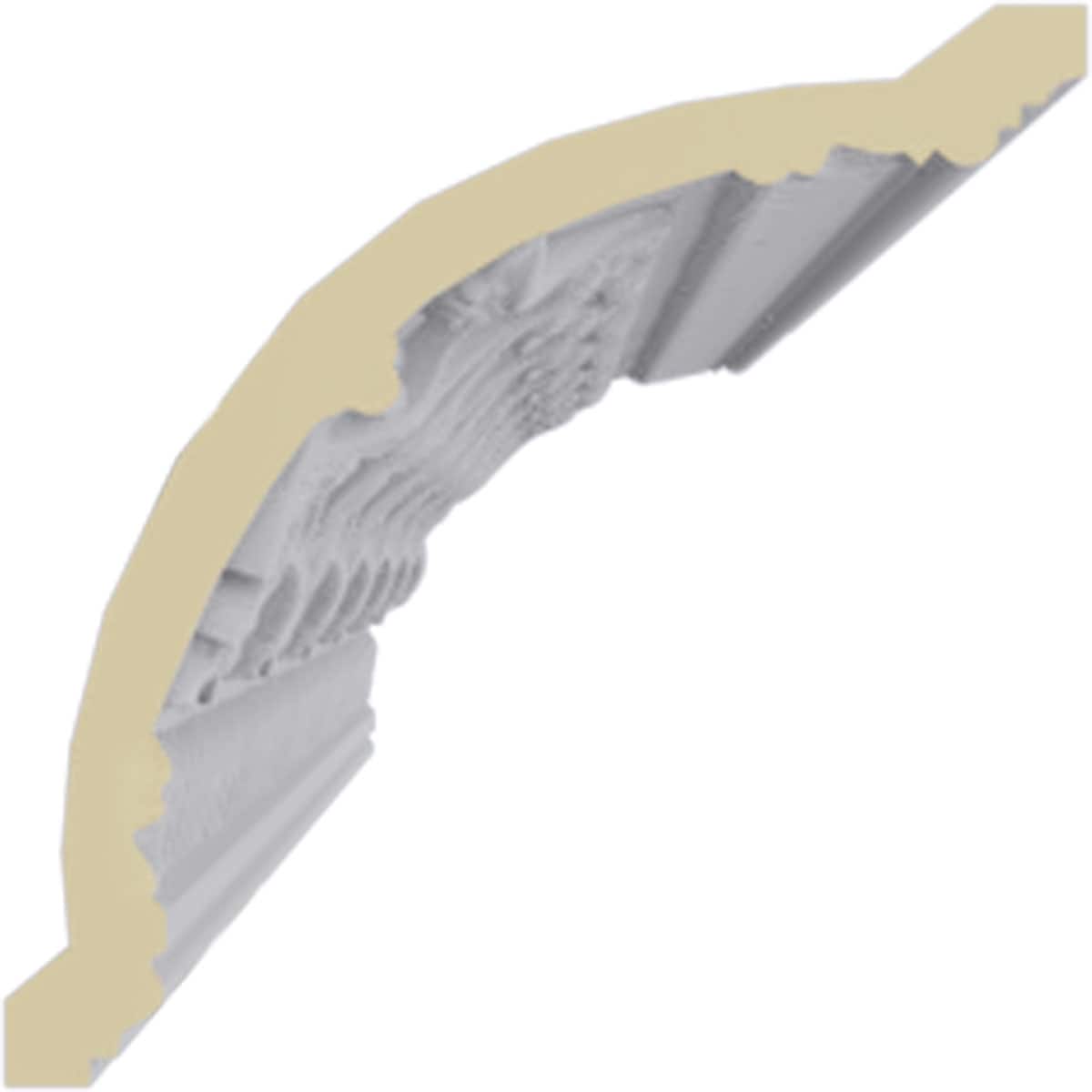 Kinsley 94.5" White Polyurethane Crown Moulding