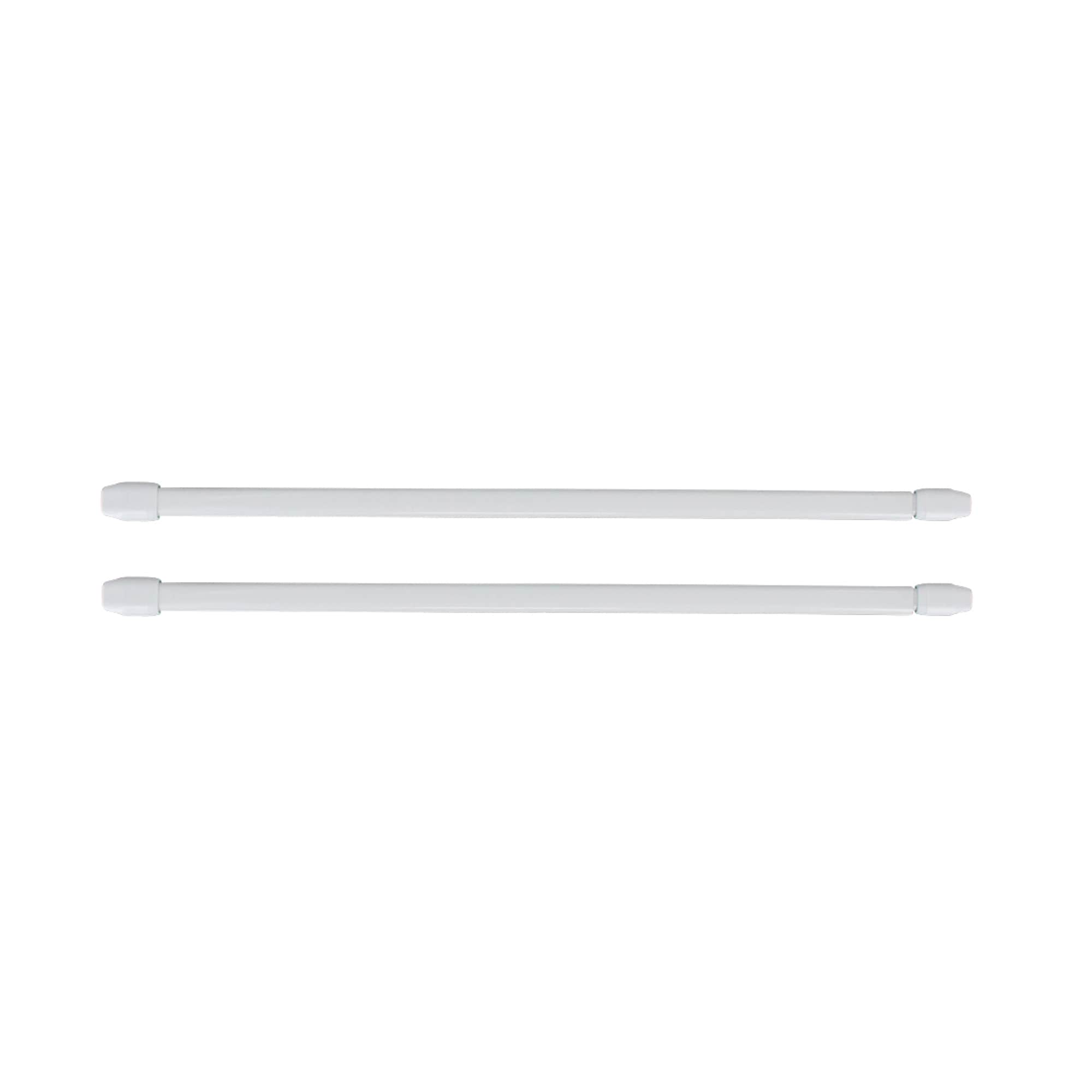 EVIDECO FRENCH HOME GOODS Adjustable Small Cafe Curtain Rod Set of 2