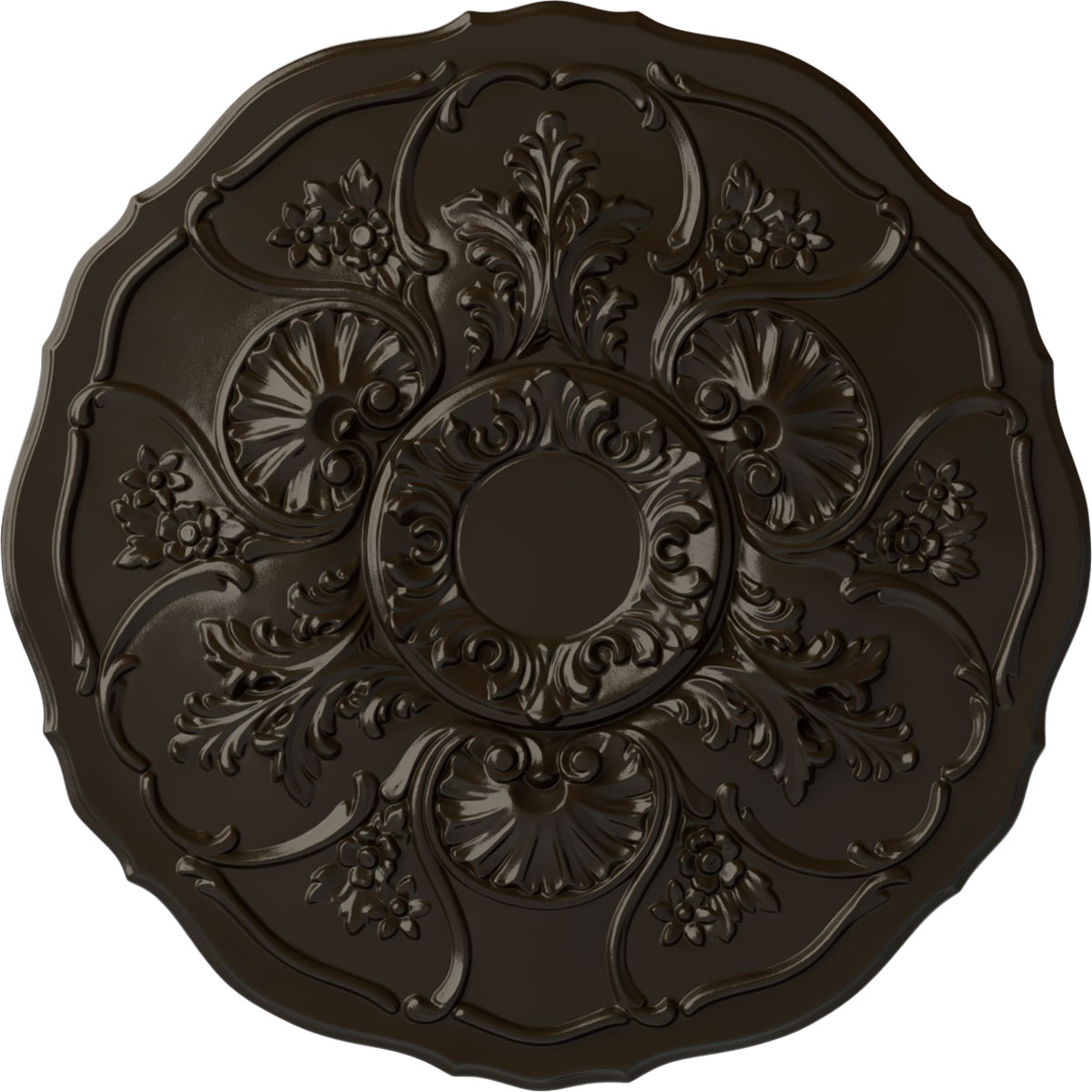 Ekena Millwork CM22CNSHF Cornelia 22.5-in W x 22.5-in L Painted Stone Hearth Polyurethane Whole Ceiling Medallion