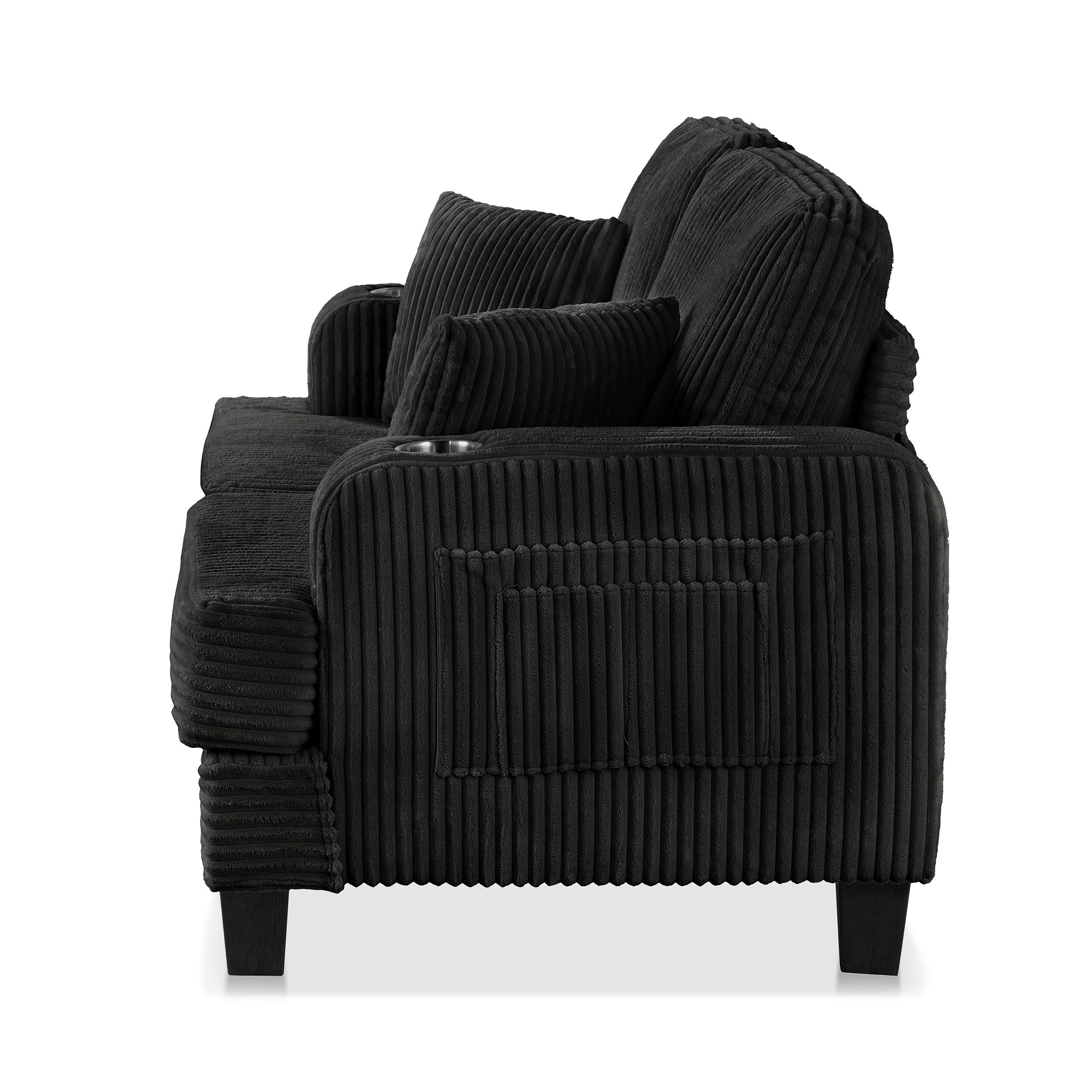 Furniture of America IDF-SL6932BK-LV Sofas-Loveseats - View #7