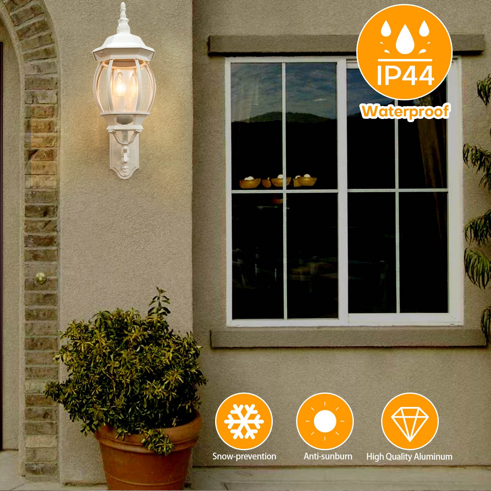 LamQee 06FTL0241BWT Outdoor-Wall-Lighting - View #7