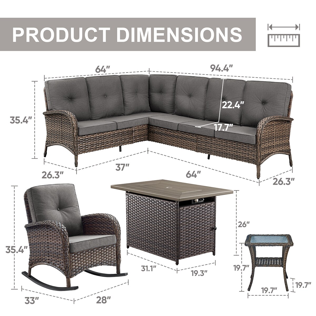 Rilyson FS130144086-3 Patio-Conversation-Sets - View #14