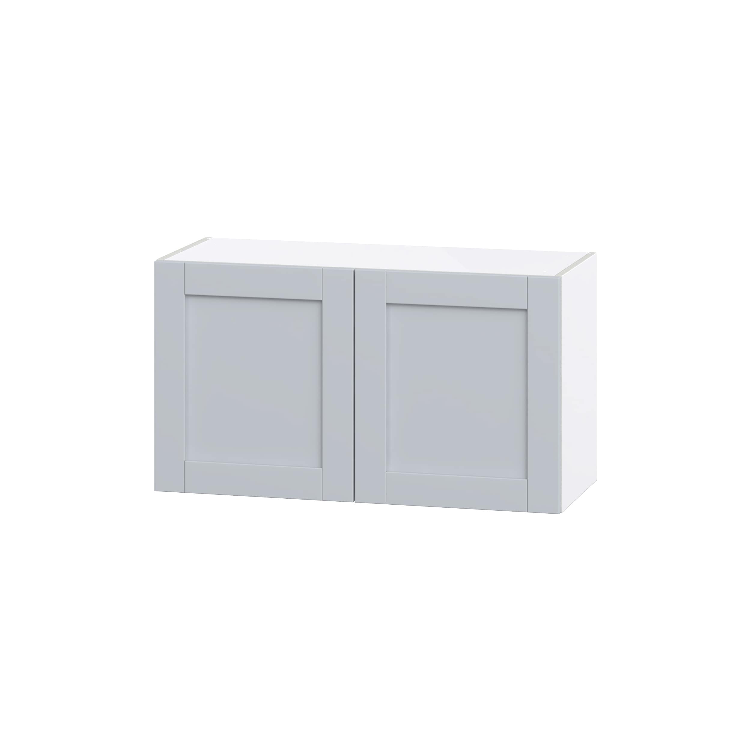Hugo&Borg Charlesberg 36-in W x 30-in H x 14-in D Gray Wall Fully Assembled Cabinet (Flat Panel Shaker Door Style)
