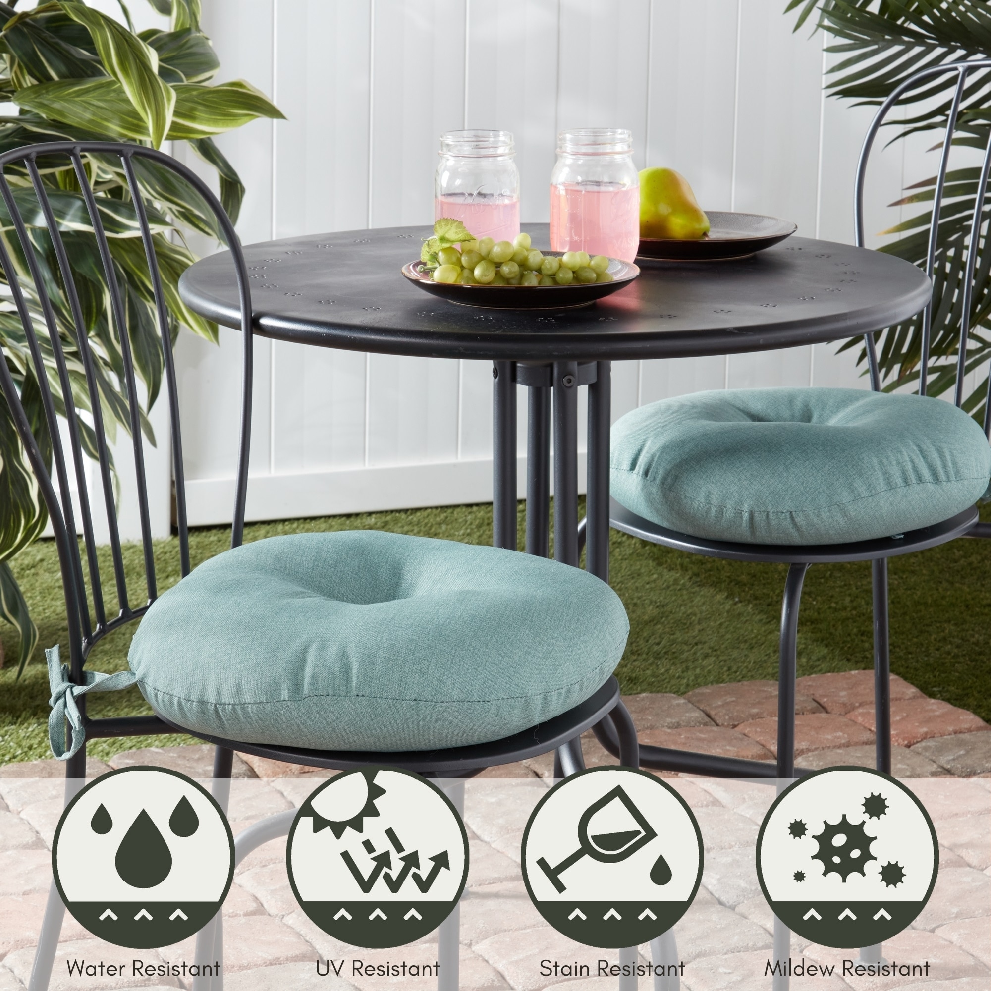 Greendale Home Fashions OC6816S4-SEAGLASS Patio-Furniture-Cushions - View #6