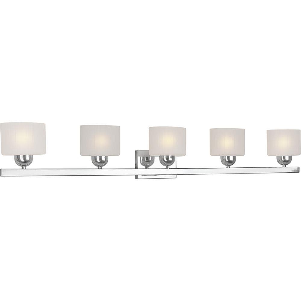  LW-FT510870 50-in 5-Light Chrome Transitional Vanity Light Bar