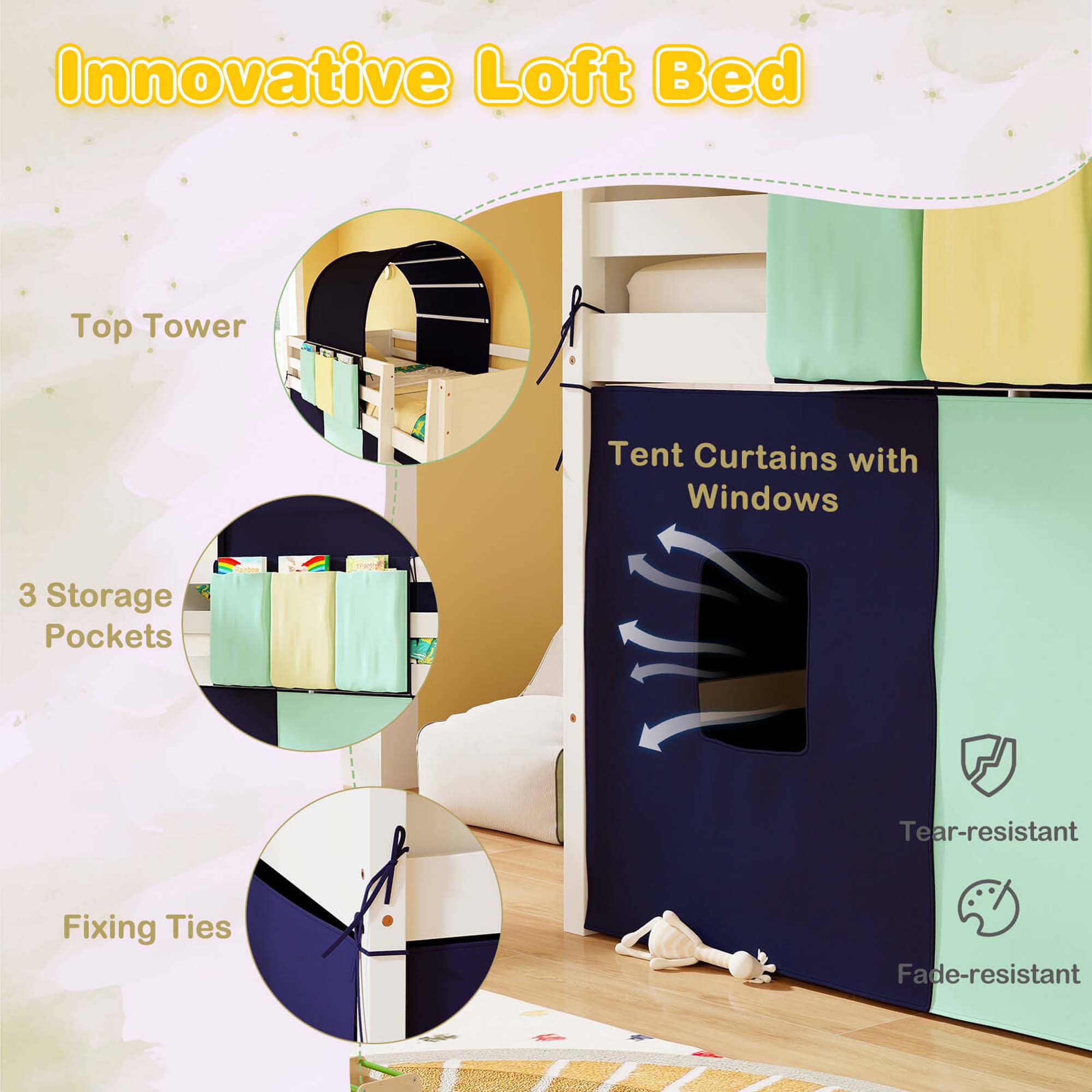 Costway HCST02598 Bunk-Beds - View #5