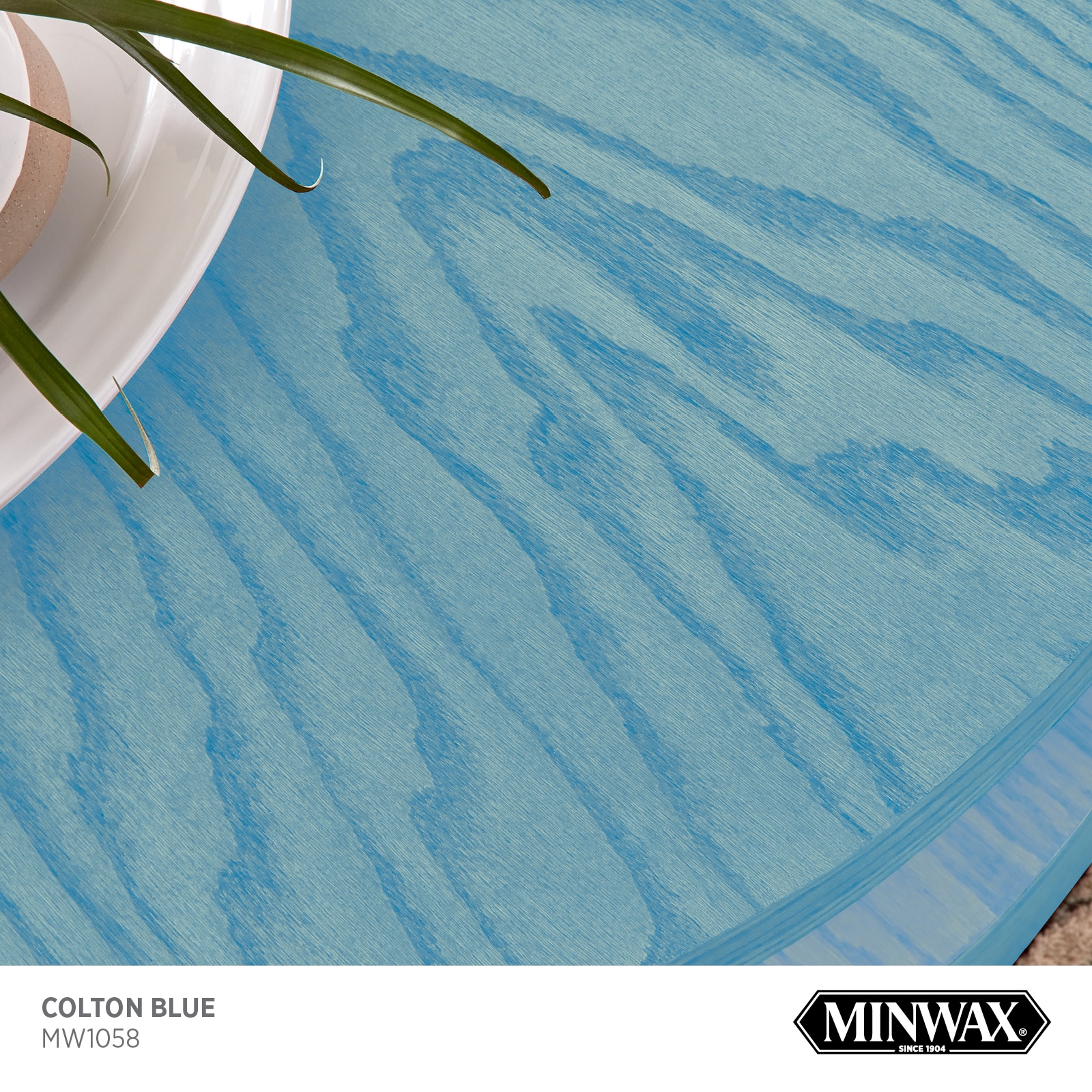 Minwax Wood Finish Water-Based Marine Blue Mw1060 Semi-Transparent