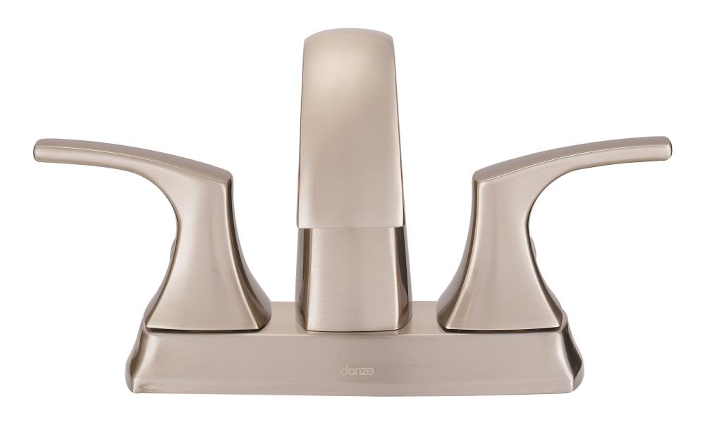 Danze D307018BN Vaughn Brushed Nickel 4-in centerset 2-Handle Bathroom Sink Faucet with Drain