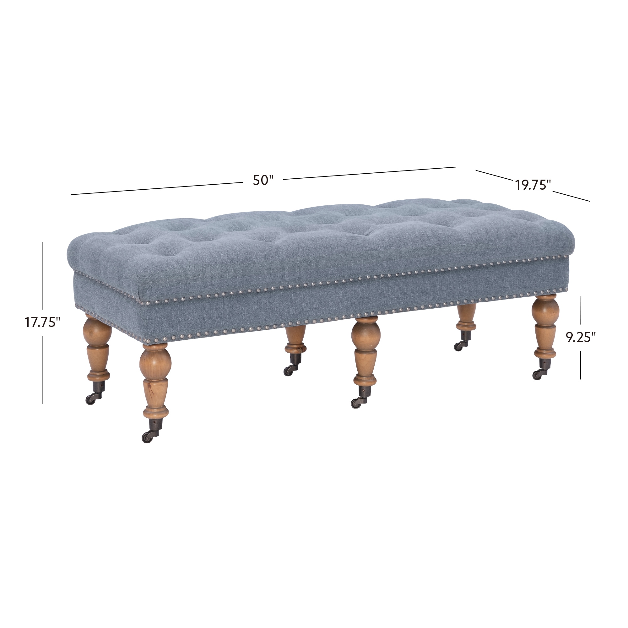 Linon 368253BLU01U bench - View #4