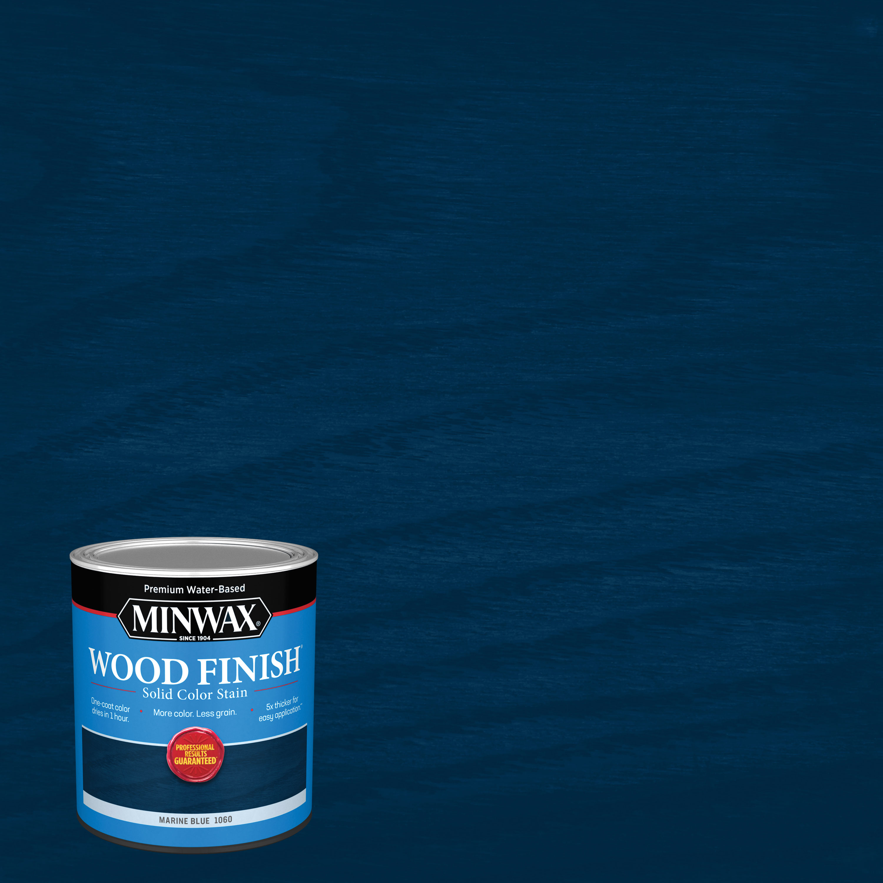 Minwax 108810000 Wood Finish Water-based Marine Blue Solid Interior Stain ( 1-quart )