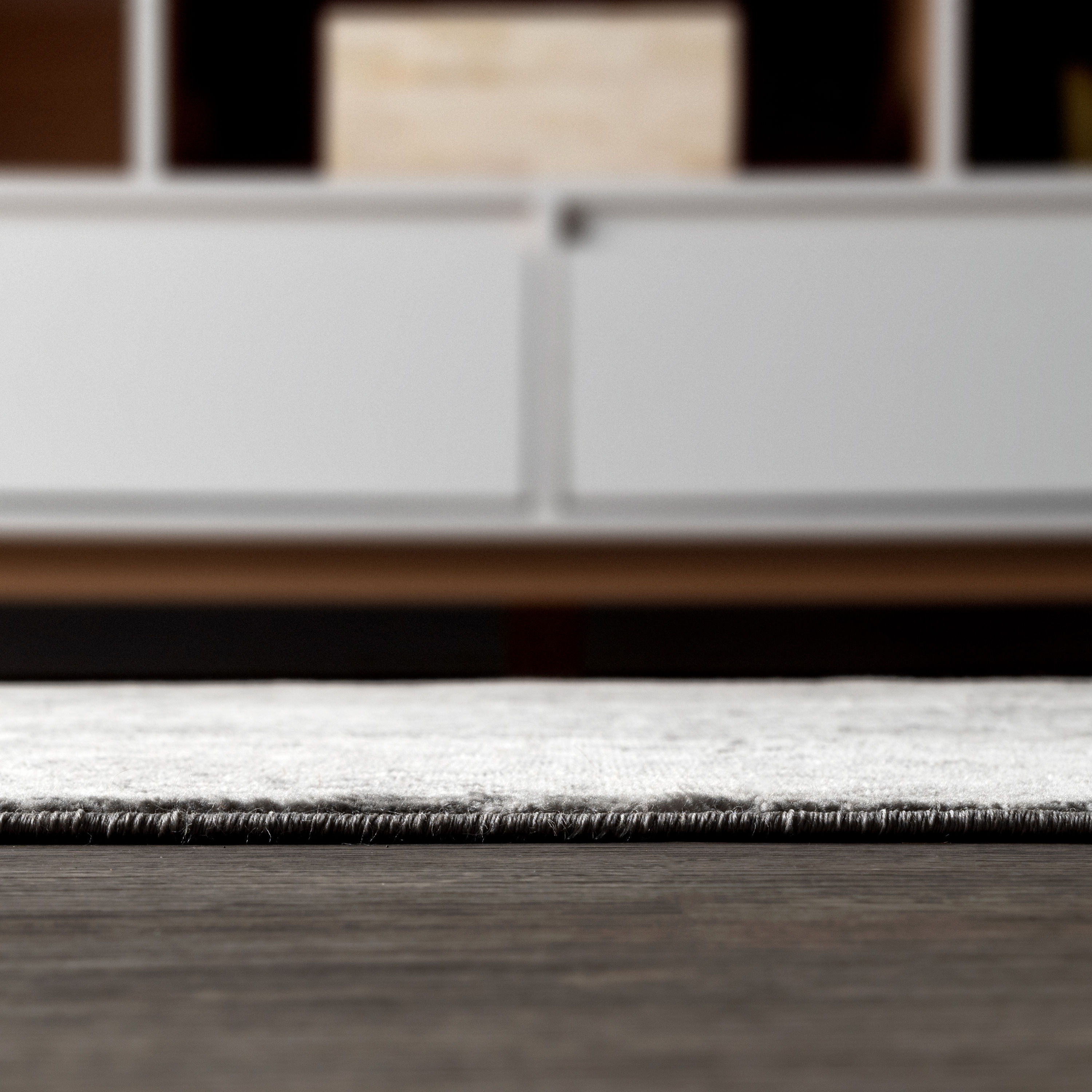 Light Grey Synthetic Medallion Runner Rug 2 ft. x 8 ft.