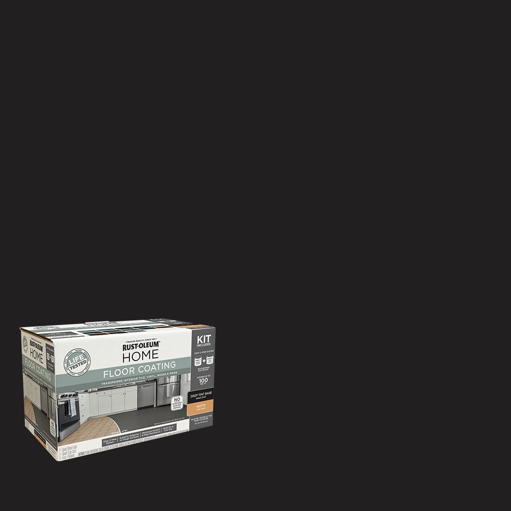 Rust-Oleum 363722T Home Floor Coating Black Matte Interior Porch and Floor paint ( Kit )