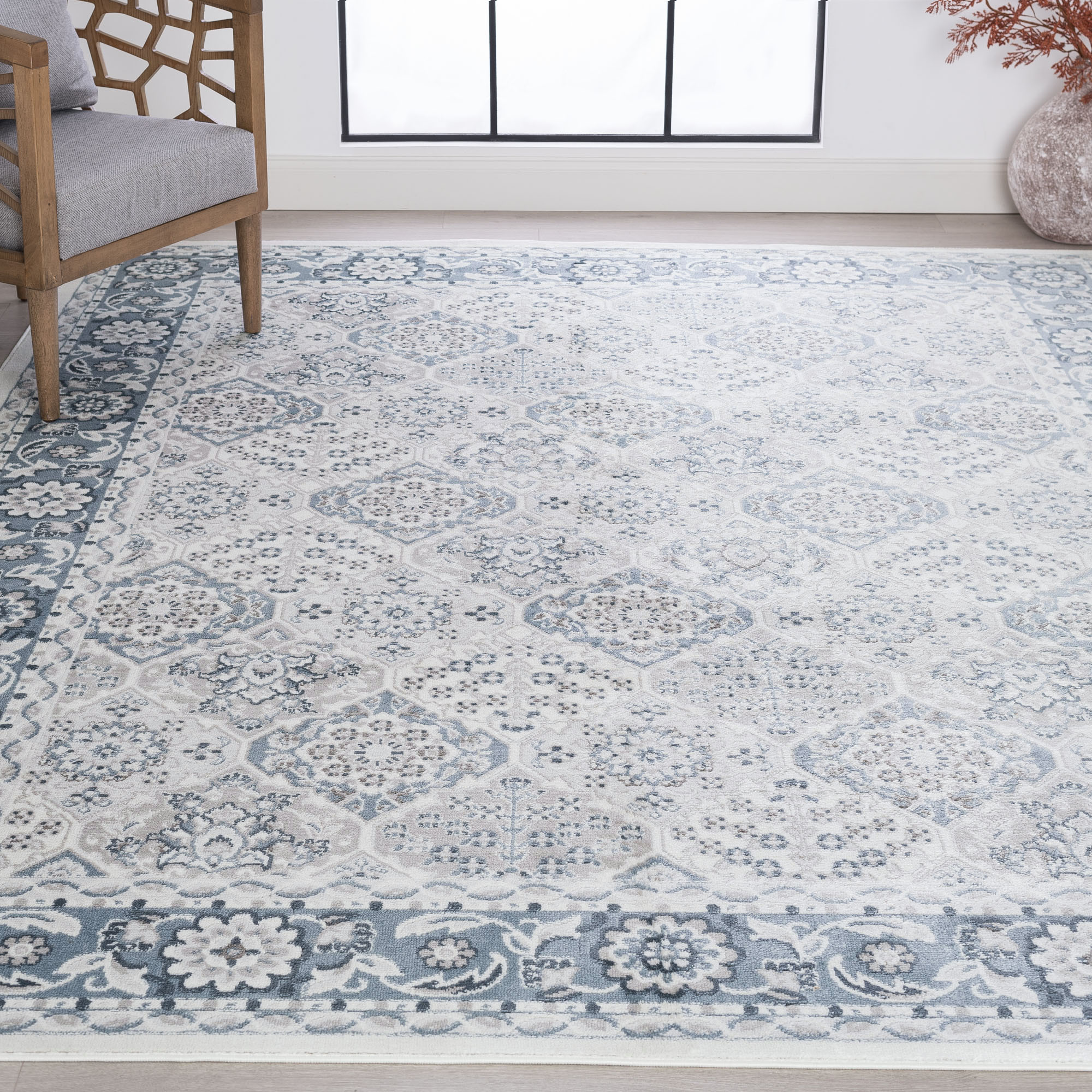 Tayse NEX1201 9X12 Nexus 9 x 12 (ft) Loomed Polypropylene Blue Rectangular Indoor Area rug
