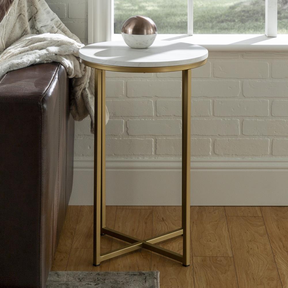 Walker Edison LWF16ALSTMGD End-Tables - View #2