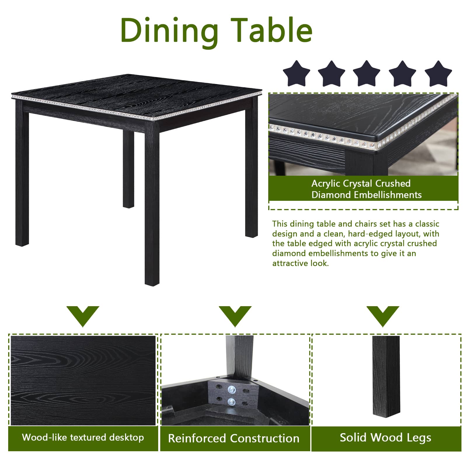 Vynxaria LESX1274-DJCZ-TZ017 Dining-Sets - View #7