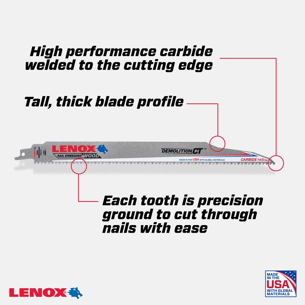 LENOX 1832146 Reciprocating-Saw-Blades - View #2