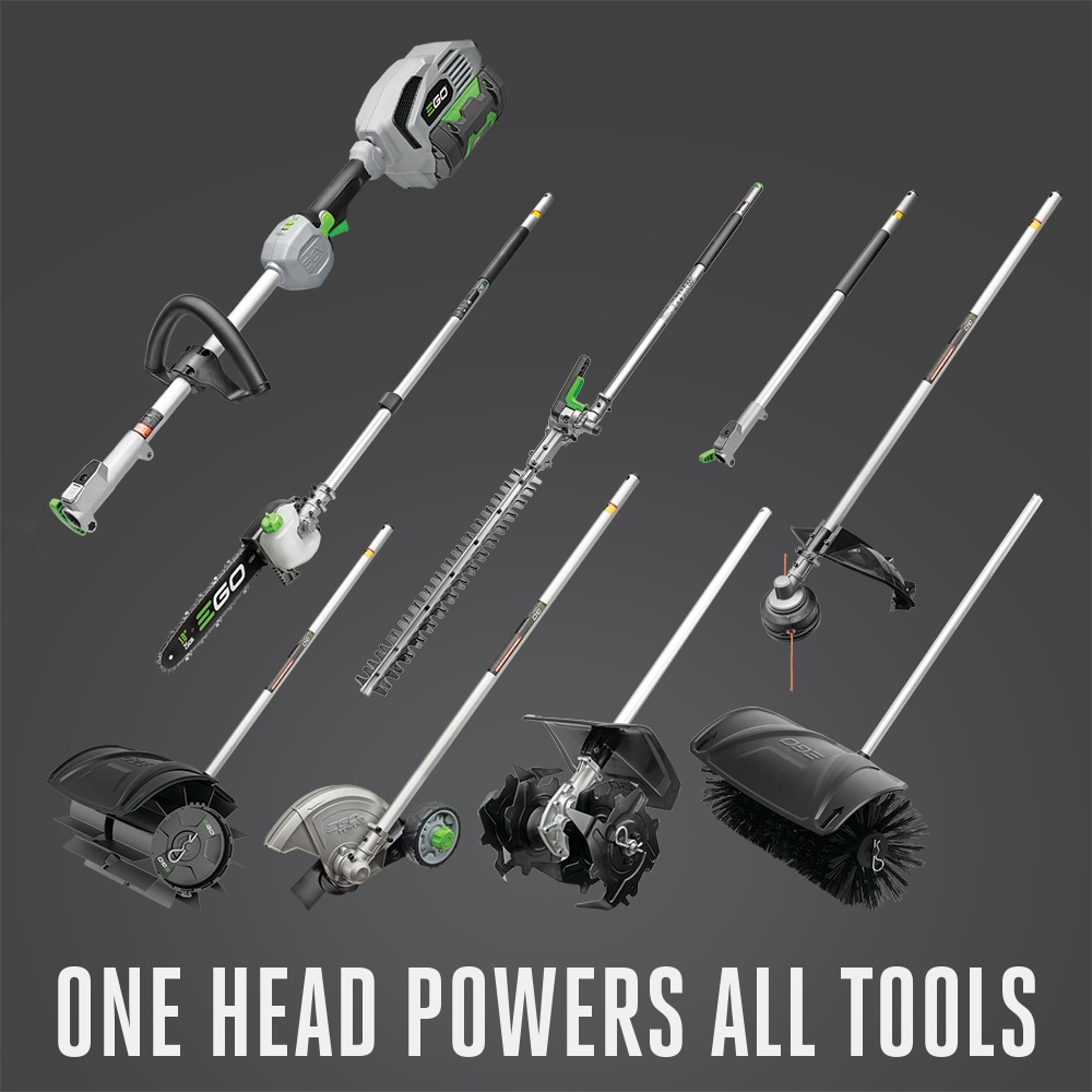 EGO POWER+ Multi-Head System 56-volt 10-in 2.5 Ah Battery Pole Saw (Battery  and Charger Included) in the Pole Saws department at