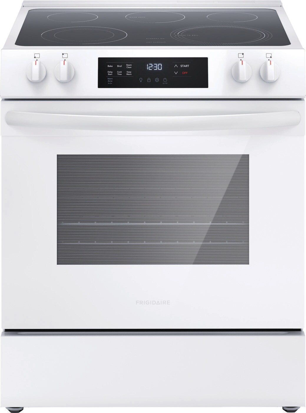 30 in. 5.3 cu. ft. Slide-In Electric Range in Stainless Steel with Self  Clean