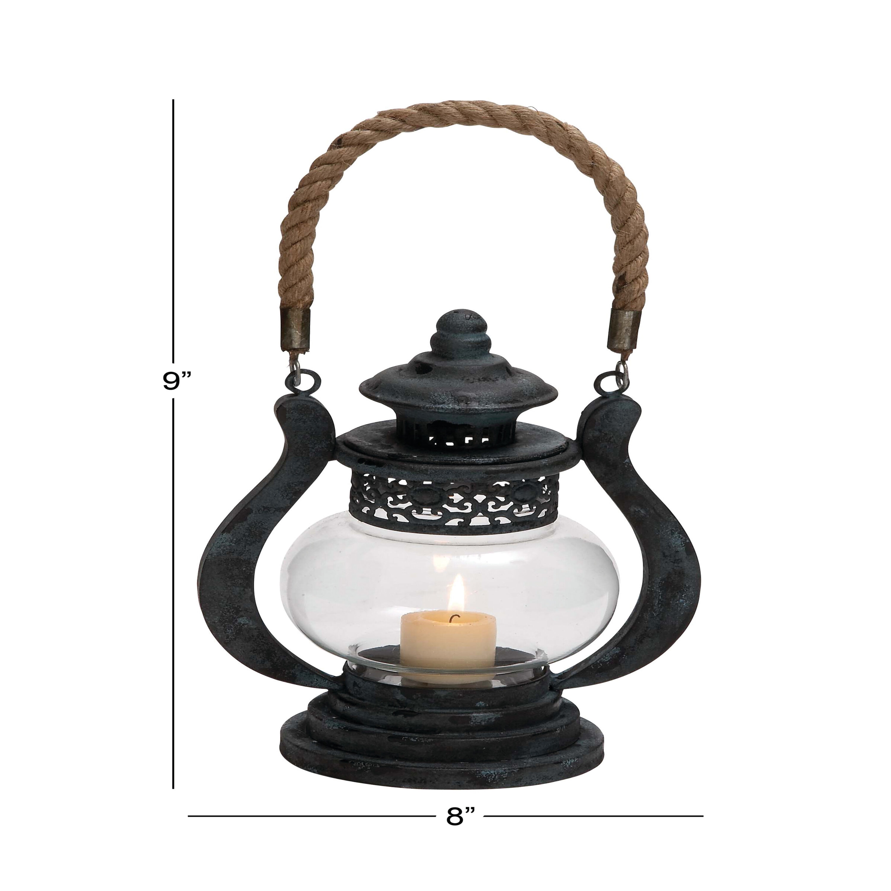 Metal Candle Holder Small Iron Lantern Shaped Lantern Candle Holder Black  White Color From Yf20150307, $6.02