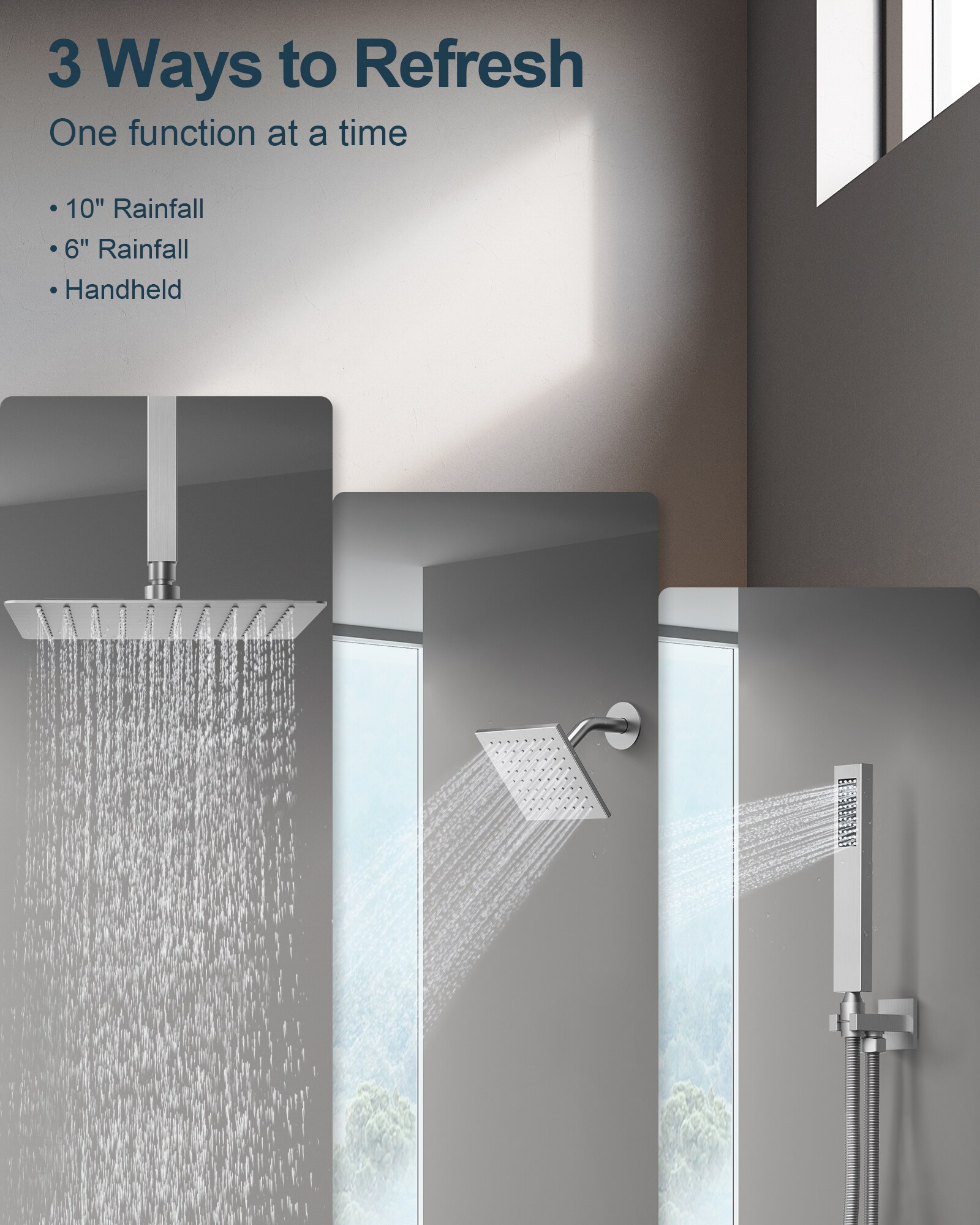 GRANDJOY SGF10GJ-66-BL12 Showerhead-Bar-Panels - View #4