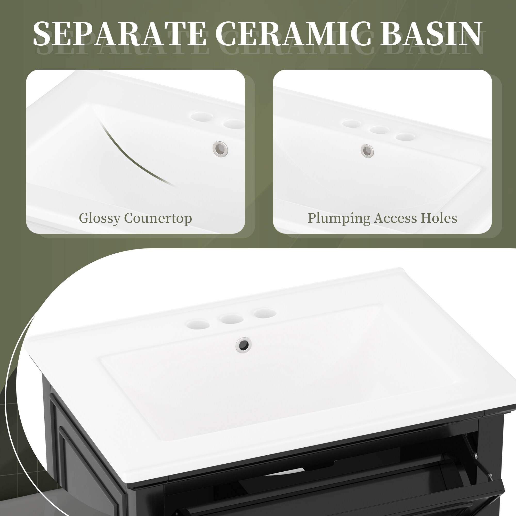 WELLFOR WA972DH Bath-Vanity-Combo - View #9