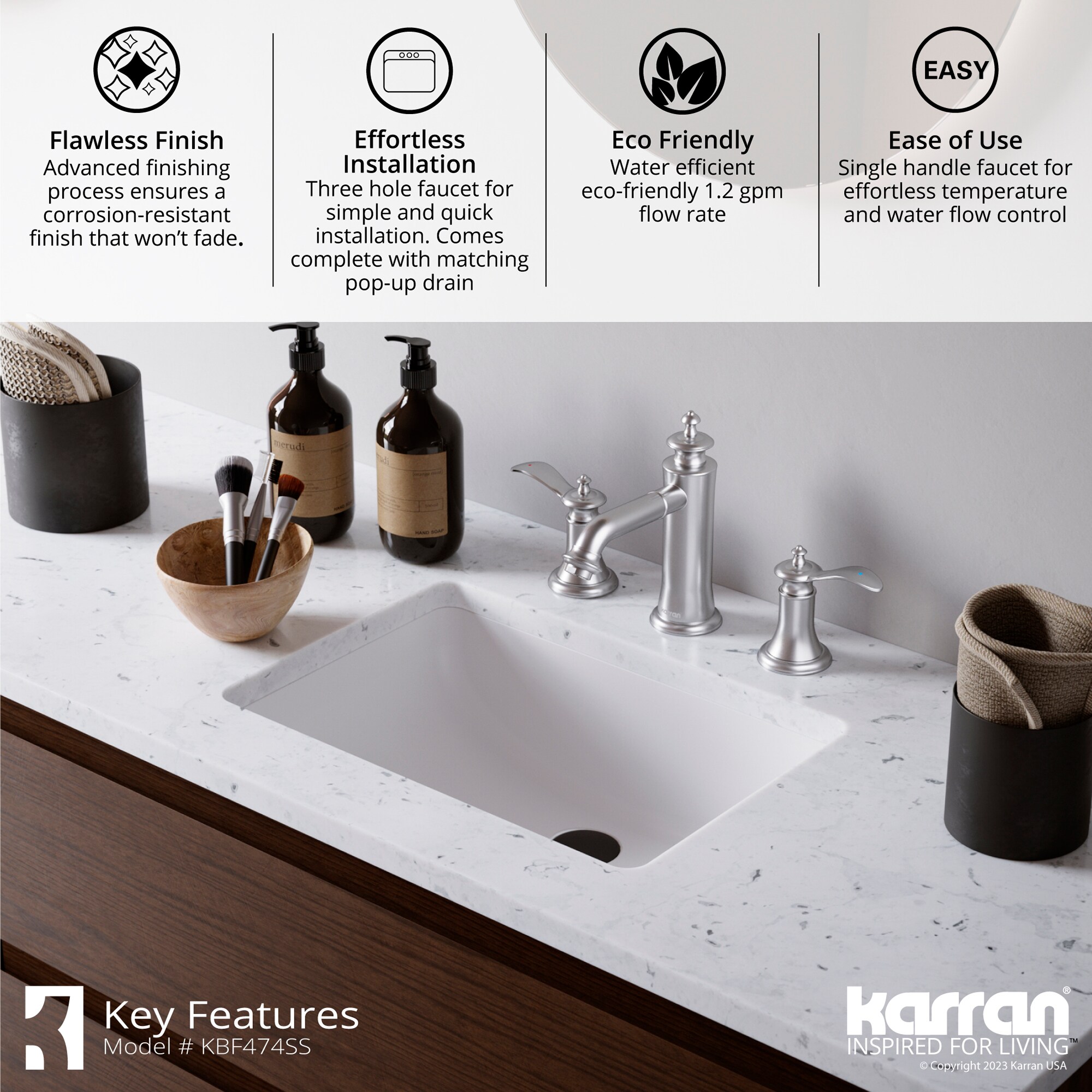 Karran KBF474SS Lavatory-Faucets - View #6