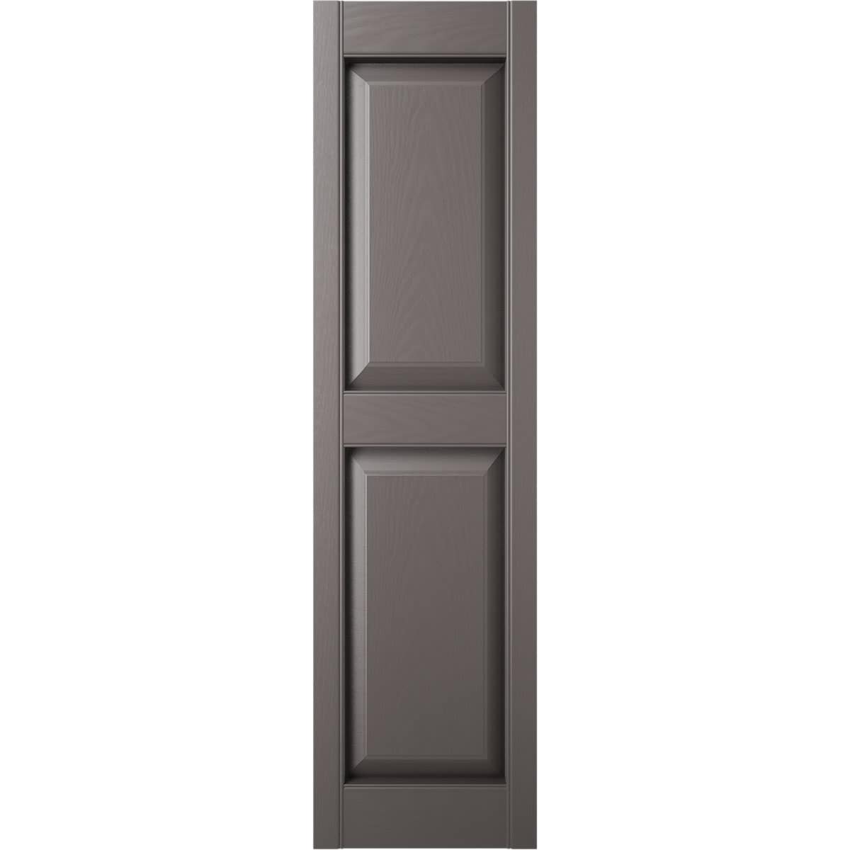 Ekena Millwork LP2C12X07600MS 12-in W x 76-in H Musket Brown Raised panel Exterior Shutters ( 2 -Pack )