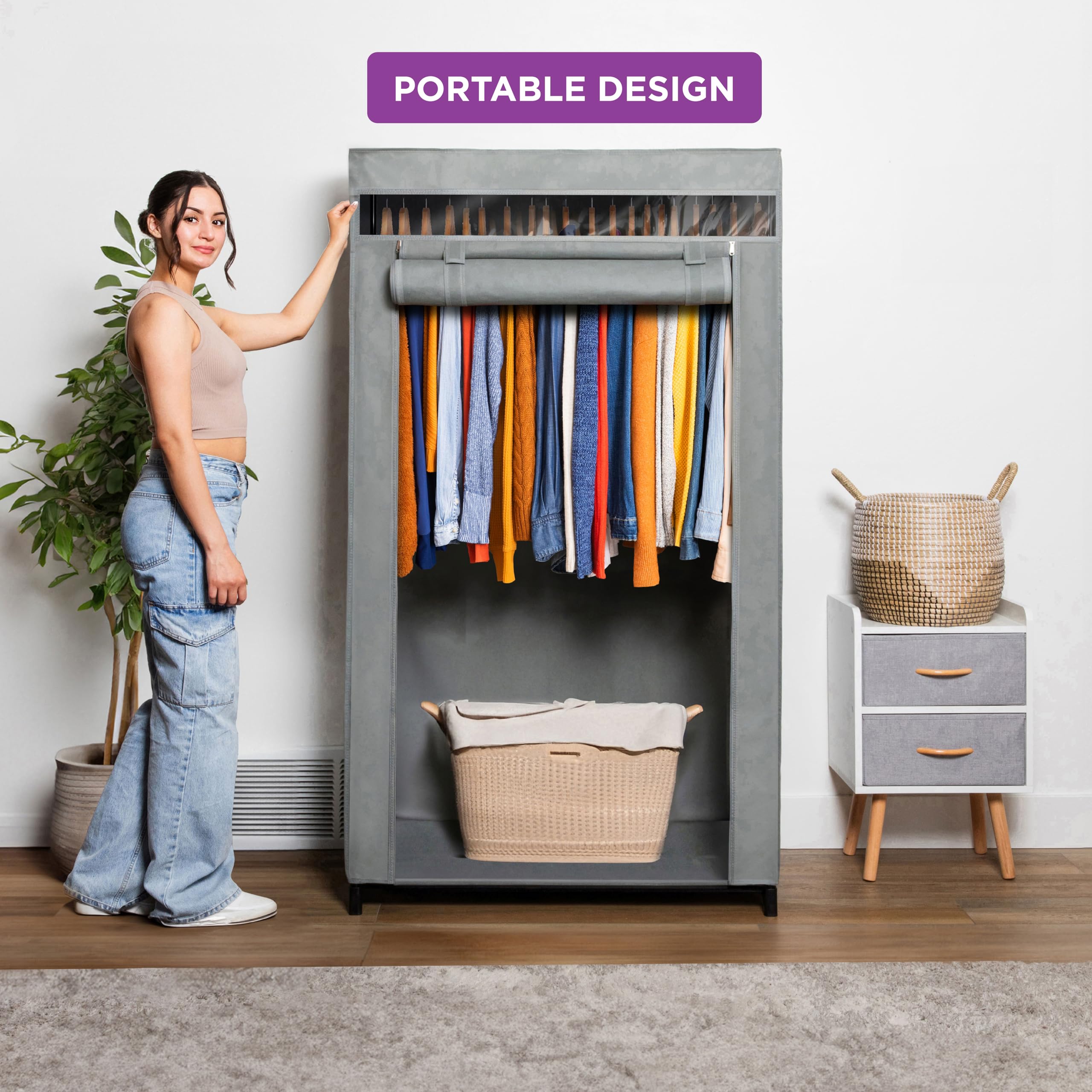 HoldN’ Storage 3393-DRK-GRY Garment-Racks - View #9