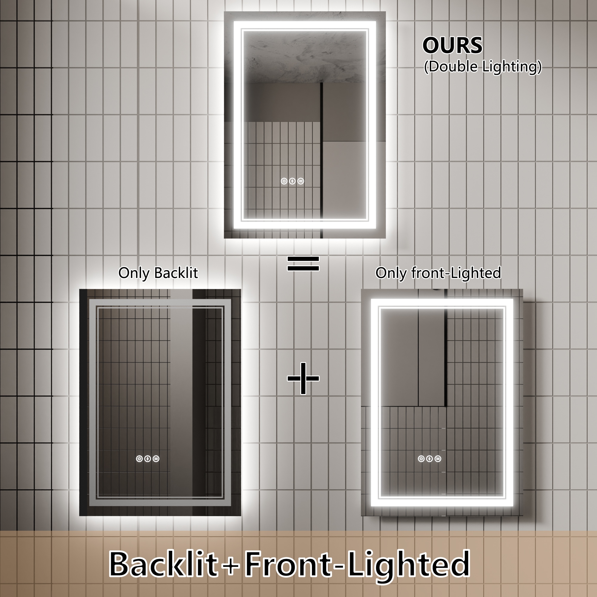 CASAINC JS-2030-2-X-E-WEIFEI Framed-Bath-Mirrors - View #4