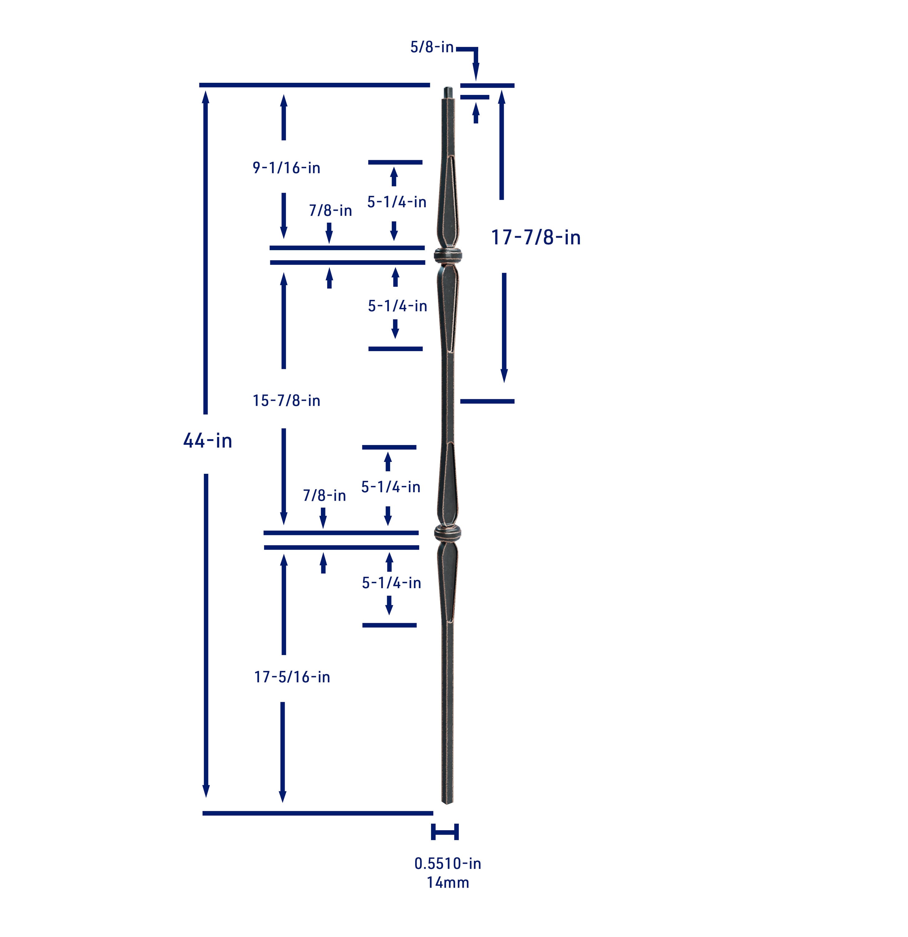 Crown Heritage 4583502RC44 Interior-Stairpart-Balusters - View #4