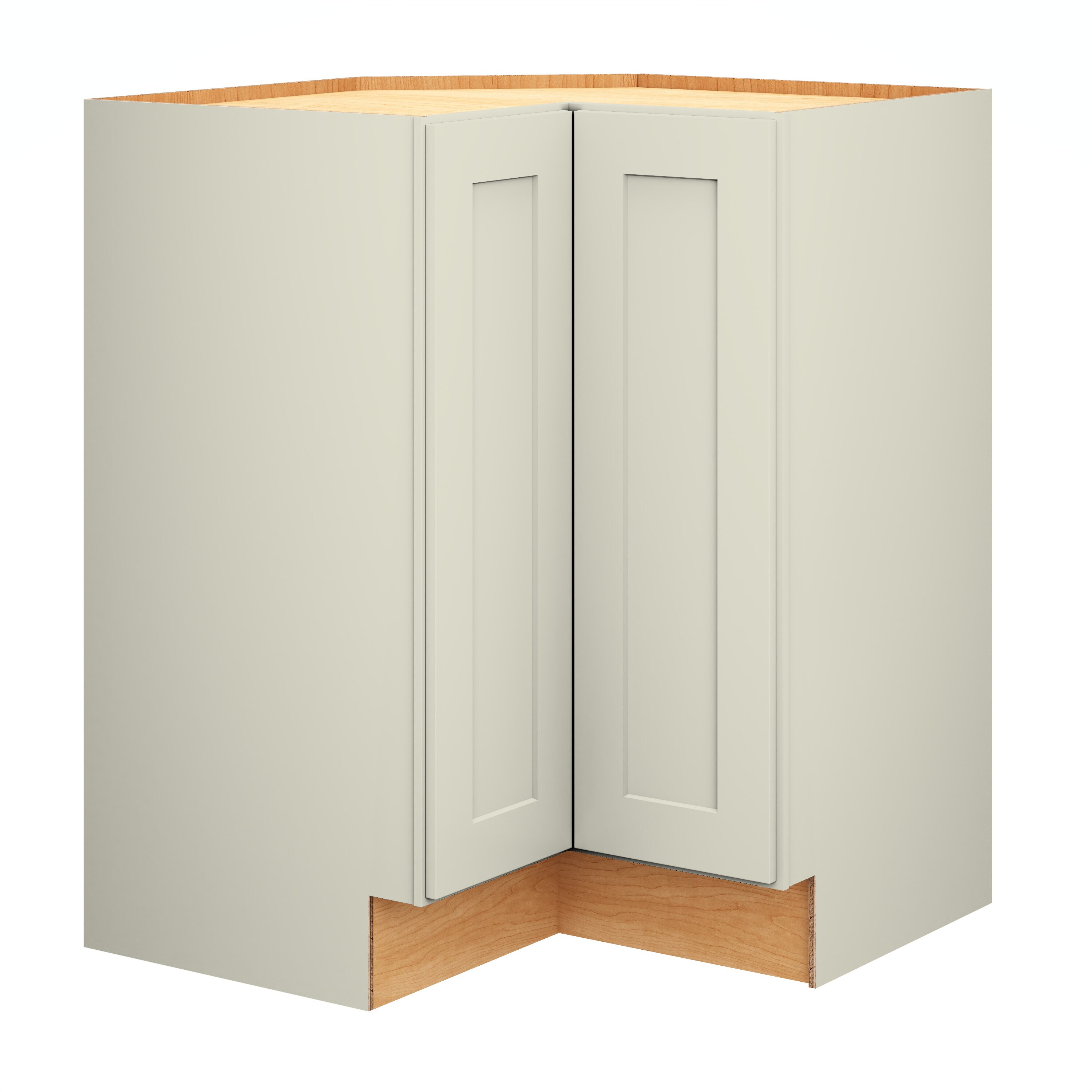 Diamond Express 61D-SLS36R Jamestown 36-in W x 34.5-in H x 24-in D Icy Avalanche Super lazy susan Corner base Fully assembled Plywood Cabinet (Recessed Panel Shaker)