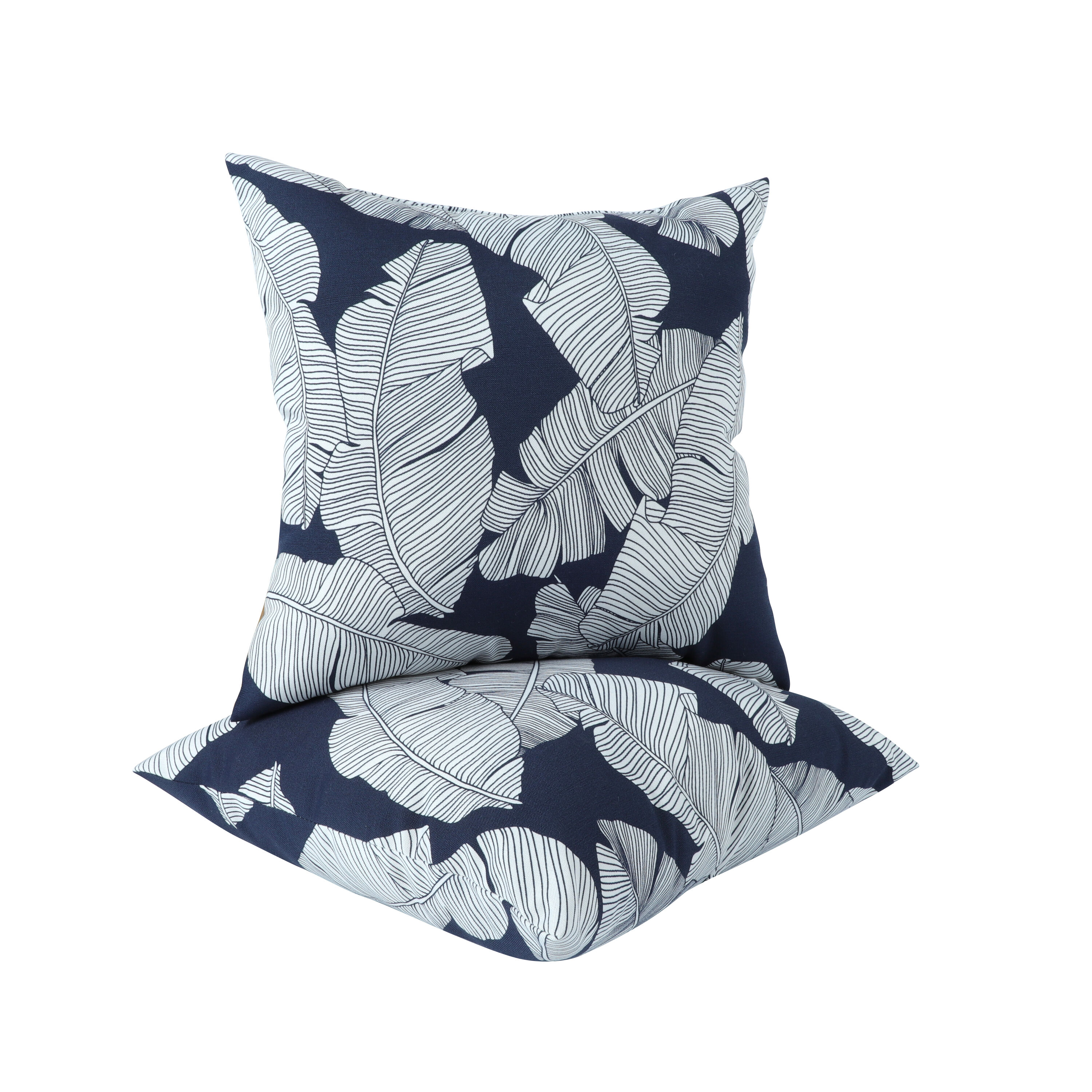 Blisstyle 2 Pack Outdoor Throw Pillows Waterproof Fade Resistant Patio Cushions for Garden Porch Poolside Furniture Soft Comfortable Decorative Pillow Covers Throw Pillows for Couch