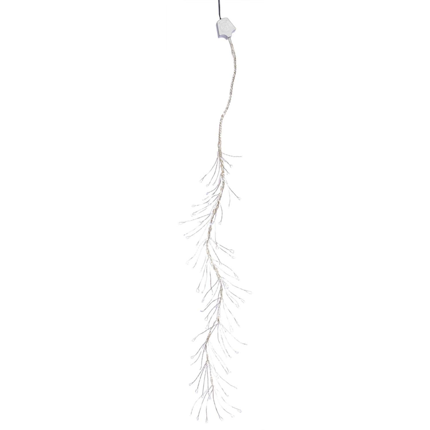 Vickerman 31313584 144 -Count 5.08-ft White LED Plug-In Indoor Christmas String Lights