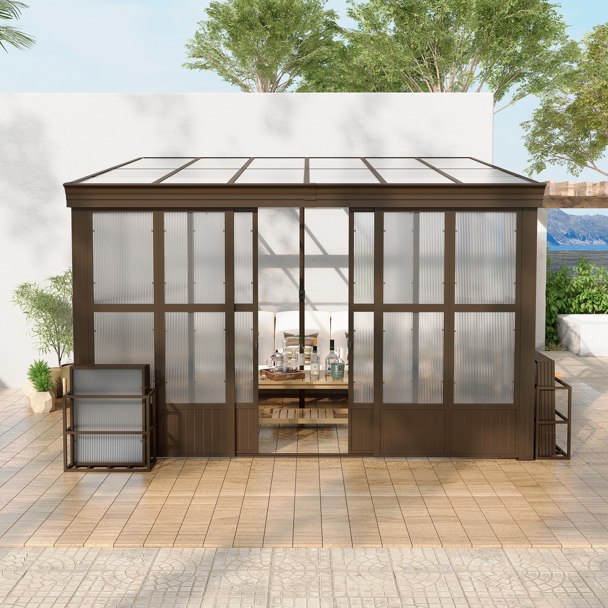 Clihome CL-LGFP1647 Wood-Resin-Gazebos - View #7