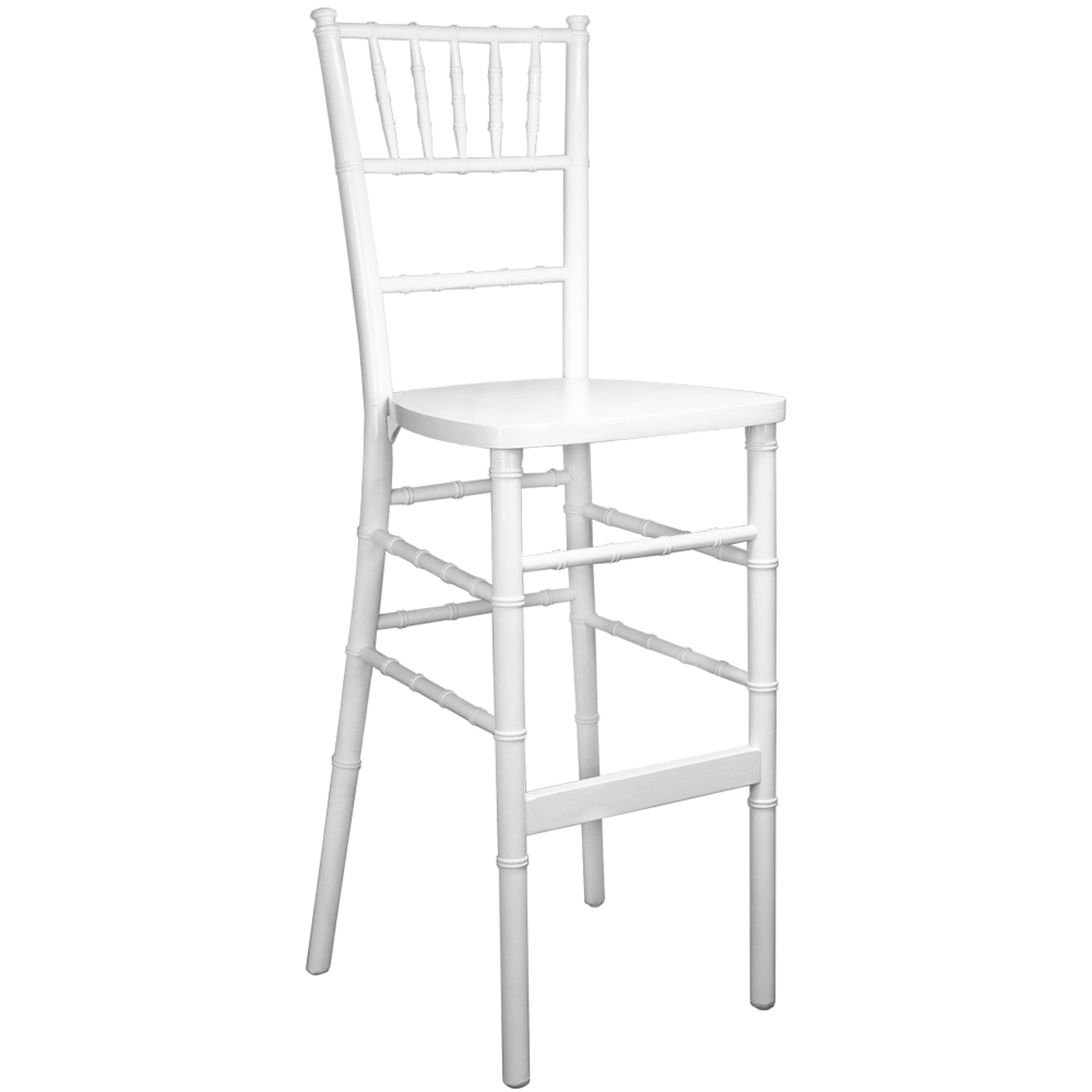 Flash Furniture 889142800262 White 28.75-Inches H Bar height Square seat Stackable Wood Bar Stool and Back