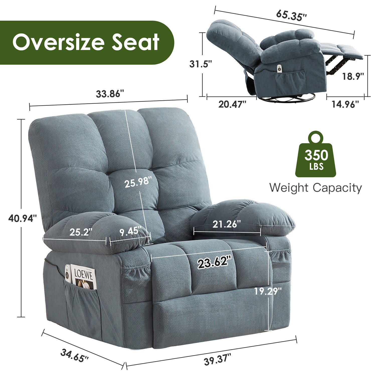 LUCKY ONE MO-VB65841 Massage-Chairs - View #12