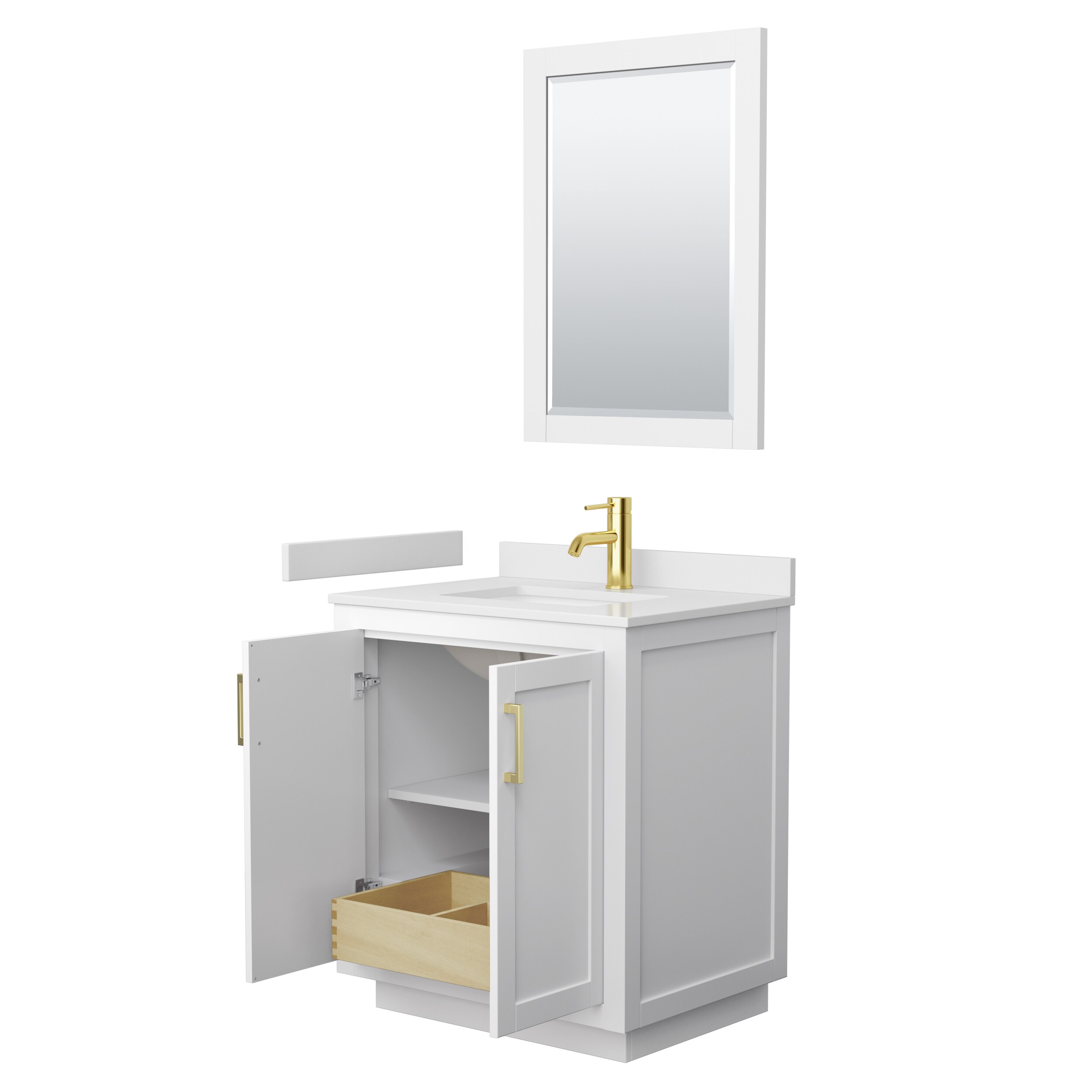 Wyndham Collection WCF292930SWGWCUNSM24 Bath-Vanity-Combo - View #3