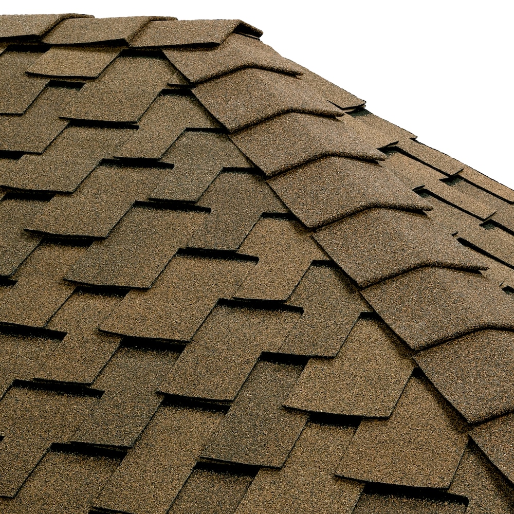 GAF 0893727 Timbercrest Bullnose Sandlewood Sequoia Hip Ridge Roof Shingles ( 20-lin ft per Bundle )