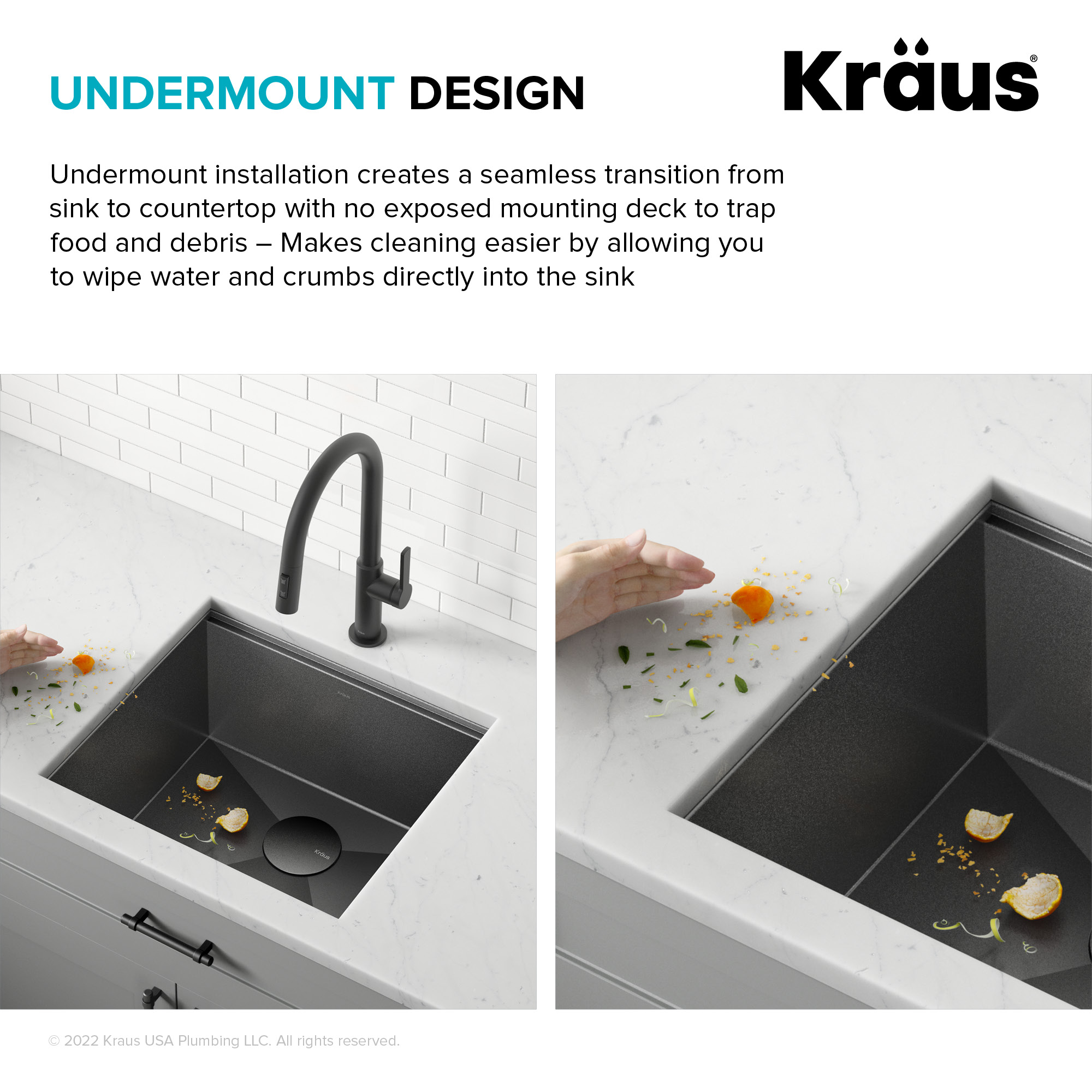 Kore 21" Black Stainless Steel Single Bowl Undermount Kitchen Sink