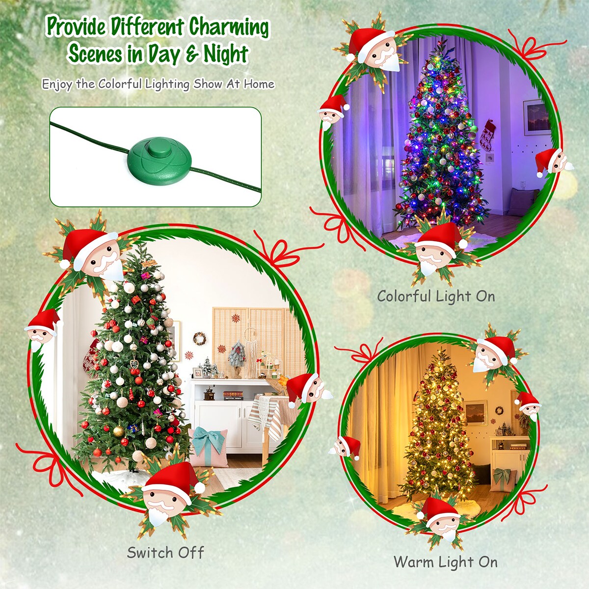 WELLFOR CM-HJY-23595US Artificial-Christmas-Trees - View #8