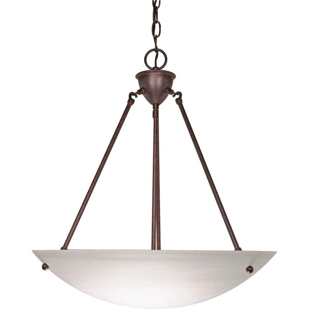  LW-SC530014 3-Light Old Bronze Transitional Drum Hanging Pendant Light