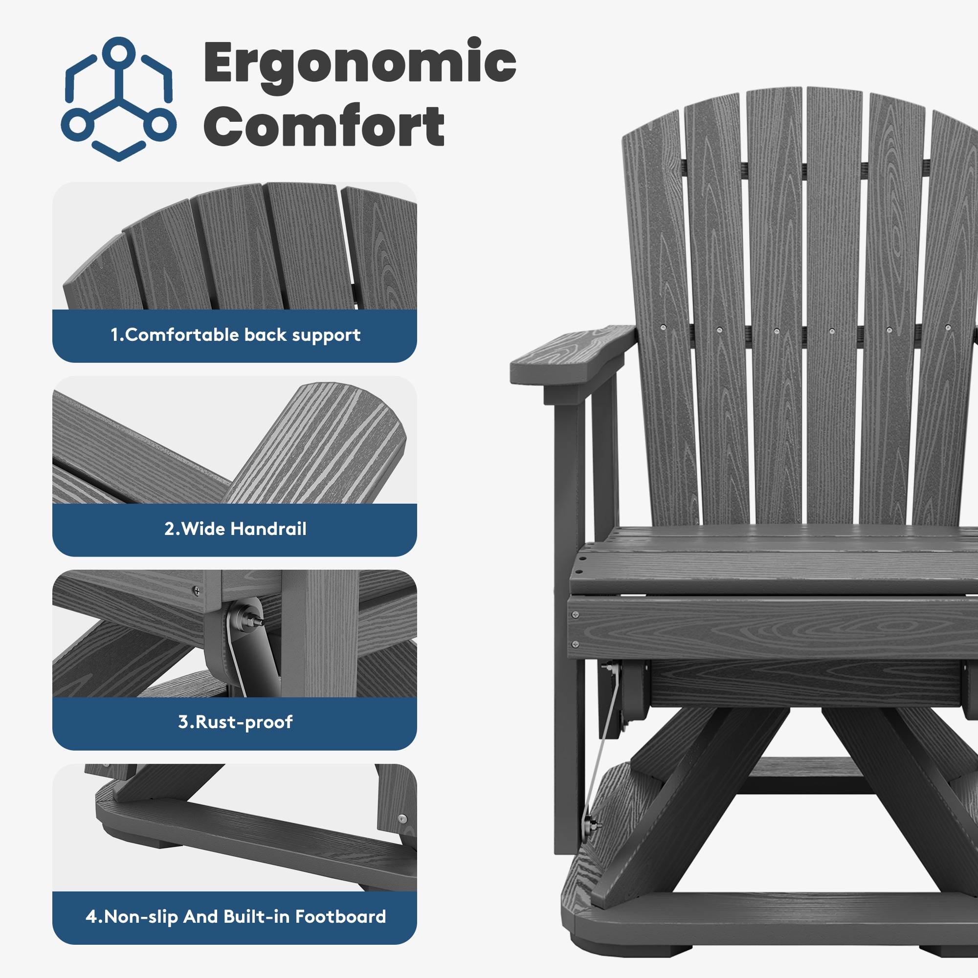 JEAREY PEZHSF02-BK Patio-Chairs - View #5